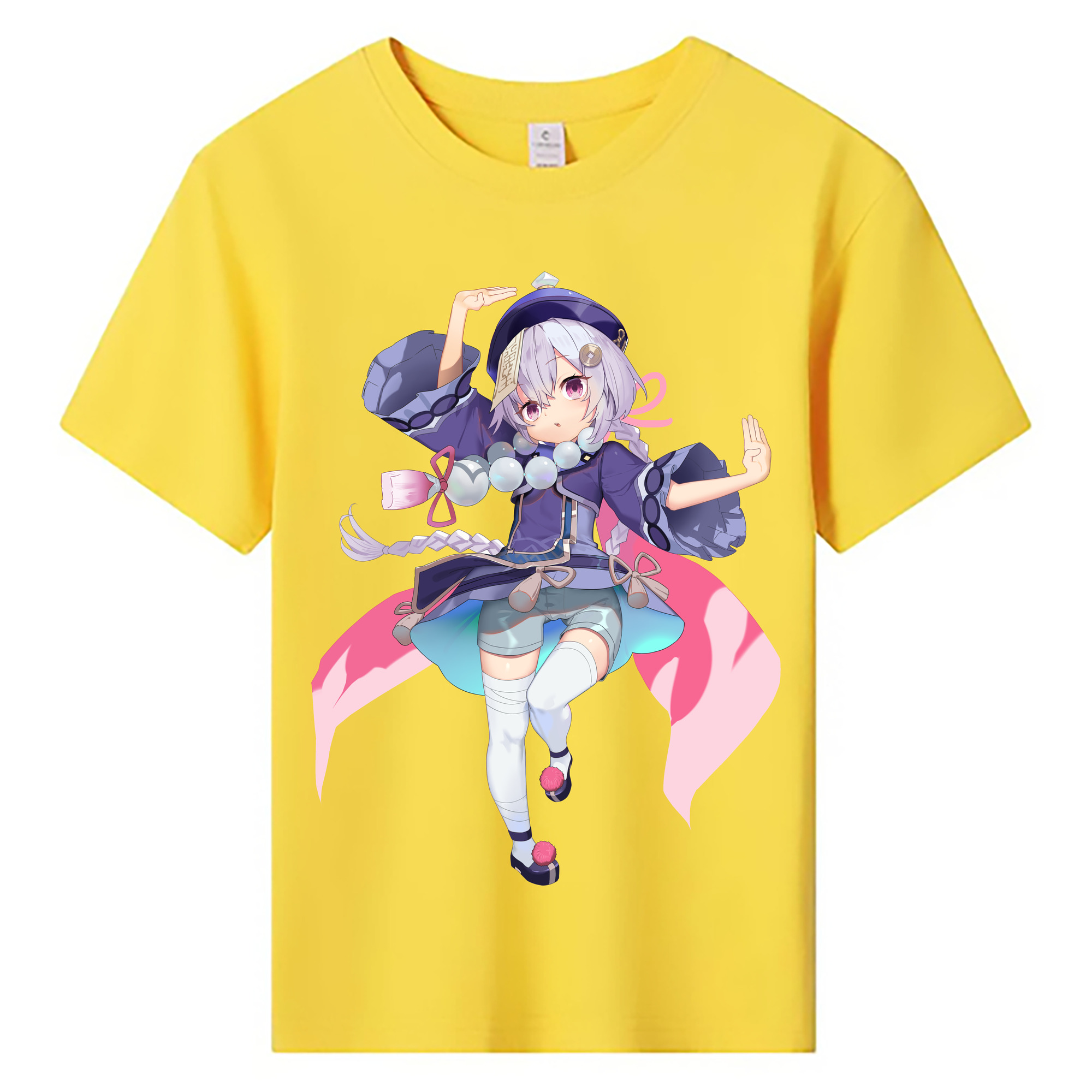 げんし神 七七 なな  genshin Nana 綿100％キッズTシャツ（フロントプリント）