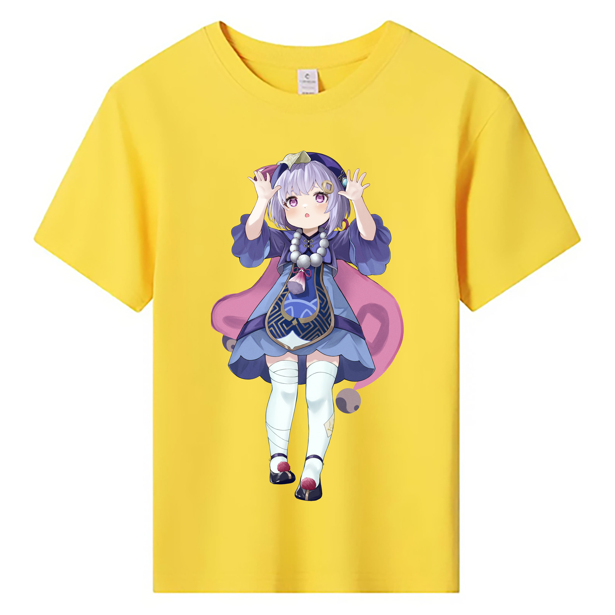 げんし神 七七 なな  genshin Nana 綿100％キッズTシャツ（フロントプリント）