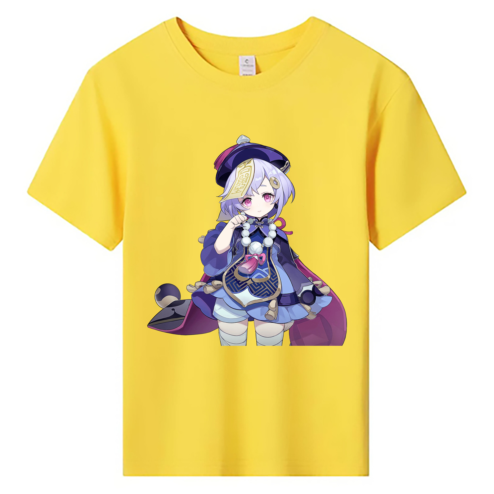 げんし神 七七 なな  genshin Nana 綿100％キッズTシャツ（フロントプリント）
