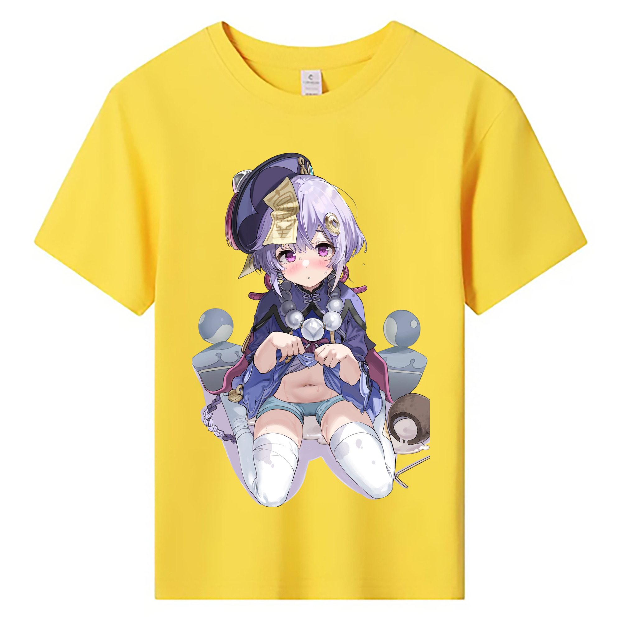 げんし神 七七 なな  genshin Nana 綿100％キッズTシャツ（フロントプリント）