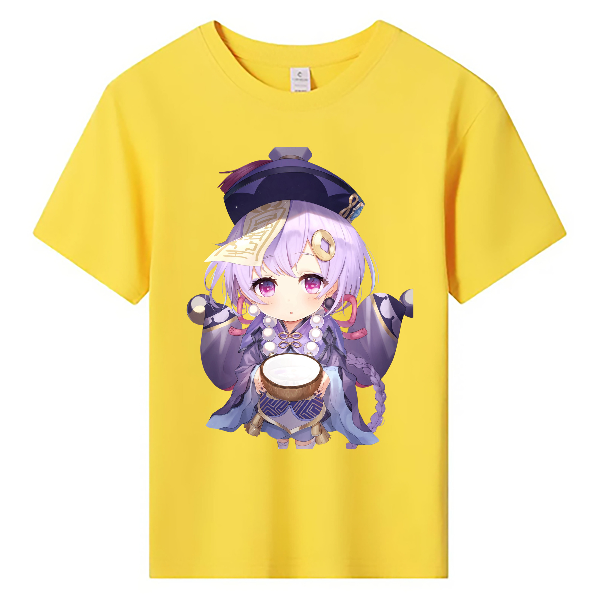 げんし神 七七 なな  genshin Nana 綿100％キッズTシャツ（フロントプリント）
