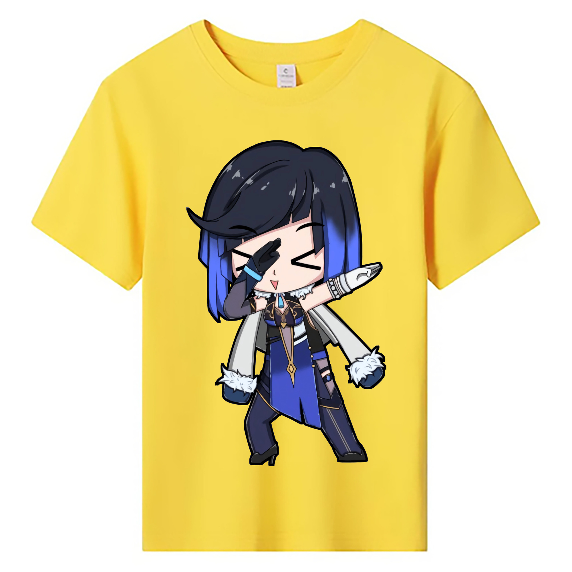 げんし神 夜兰 やらん genshin Yaran 綿100％キッズTシャツ（フロントプリント）