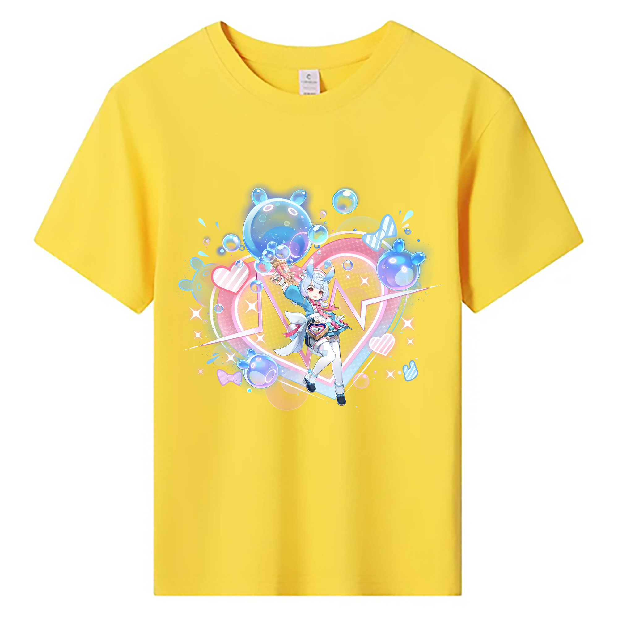 げんし神 シゲウィン genshin Shigewin 綿100％キッズTシャツ（フロントプリント）