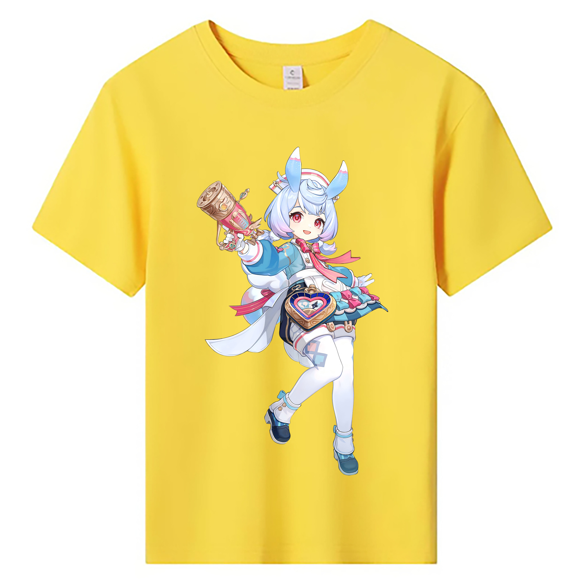 げんし神 シゲウィン genshin Shigewin 綿100％キッズTシャツ（フロントプリント）