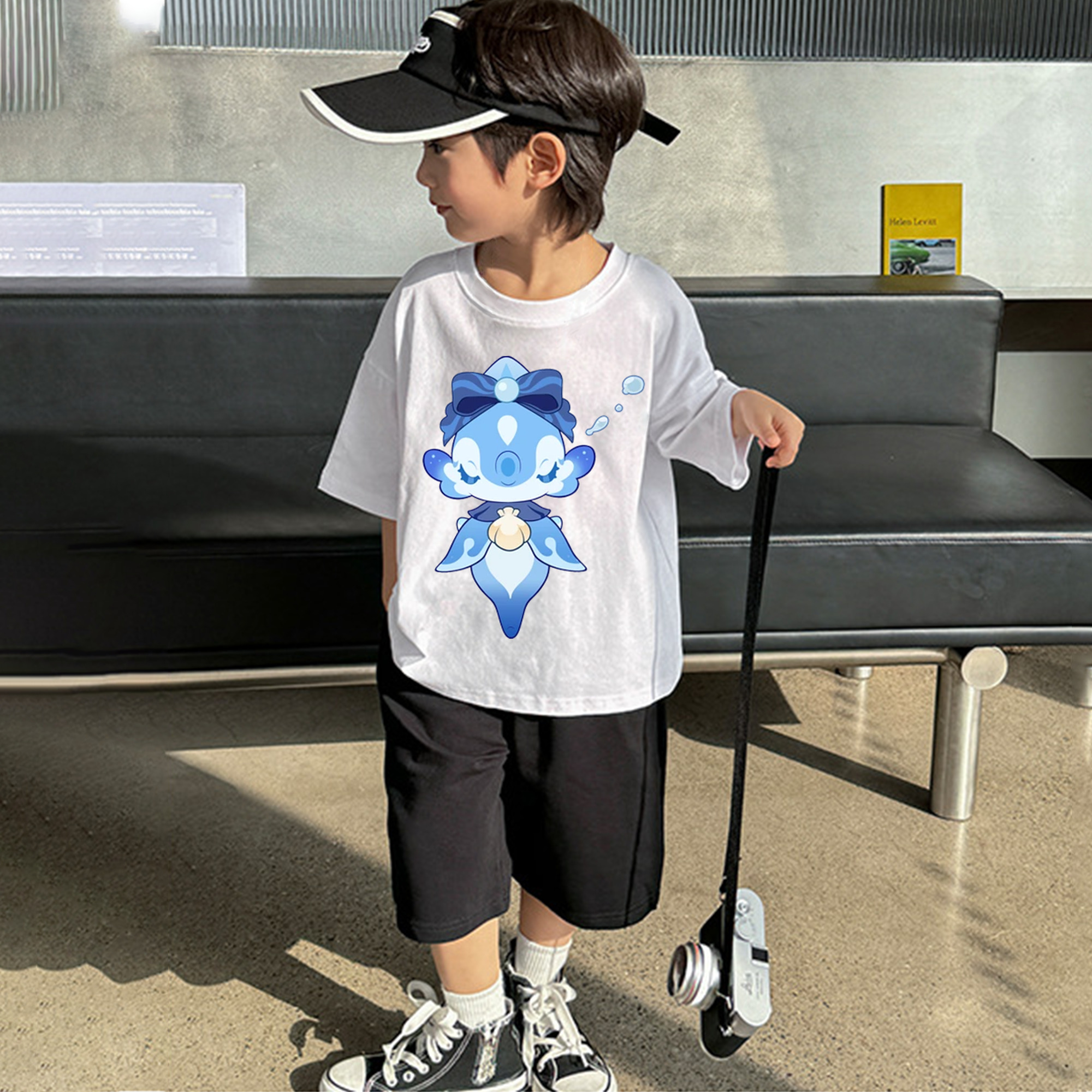 げんし神 フリーナ genshin Furina 綿100％キッズTシャツ（フロントプリント）