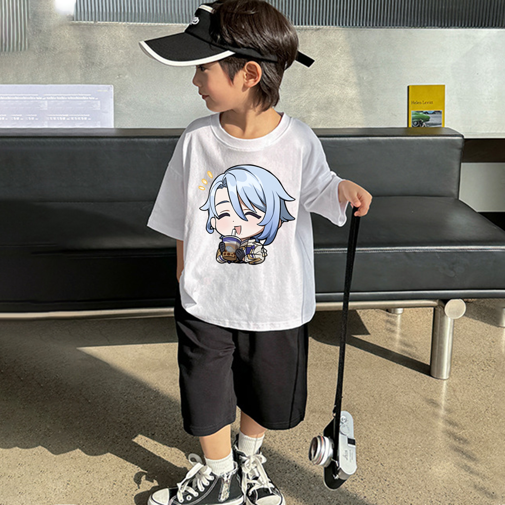 げんし神 神里綾人 かみさとあやと genshin Kamisato Ayato 綿100％キッズTシャツ（フロントプリント）