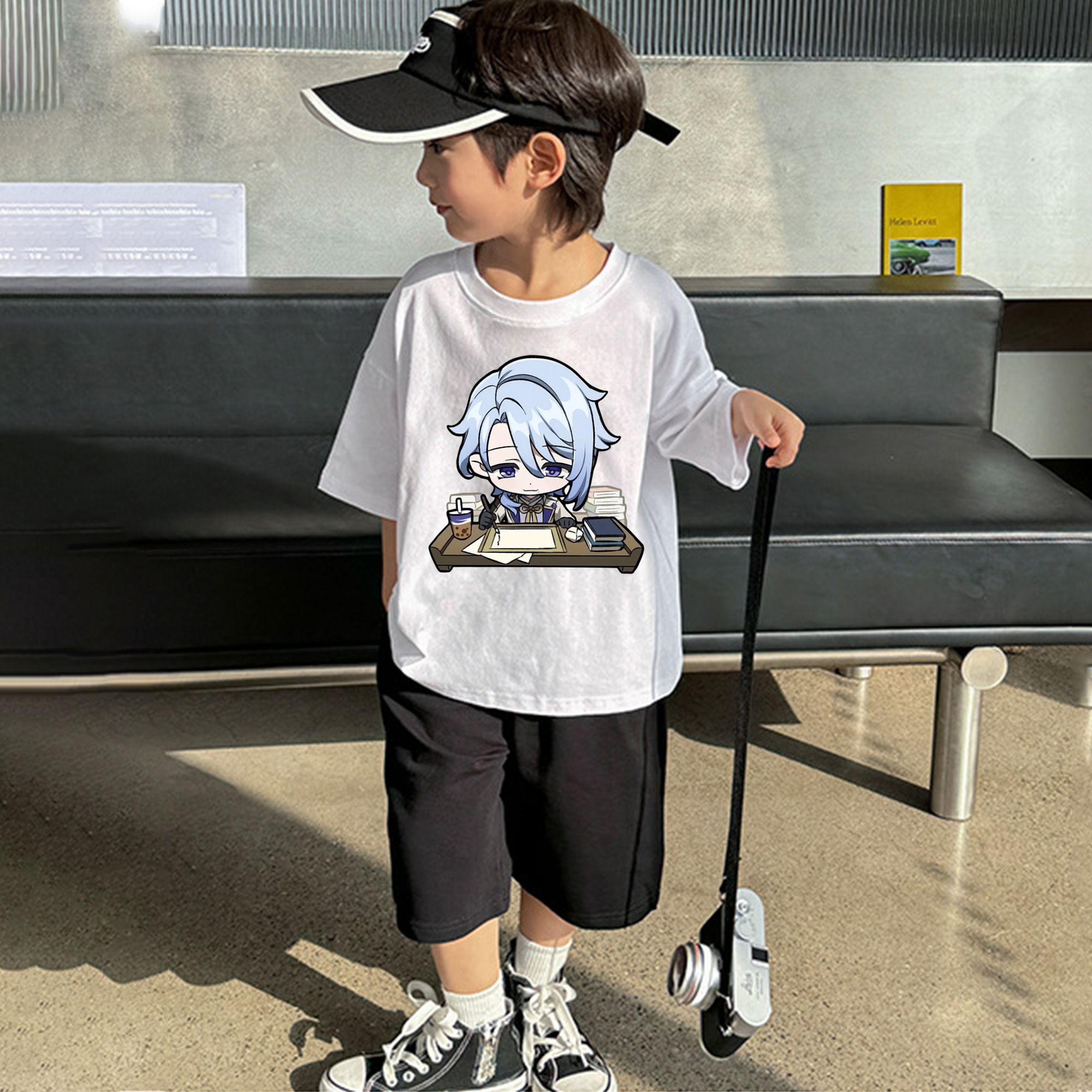 げんし神 神里綾人 かみさとあやと genshin Kamisato Ayato 綿100％キッズTシャツ（フロントプリント）