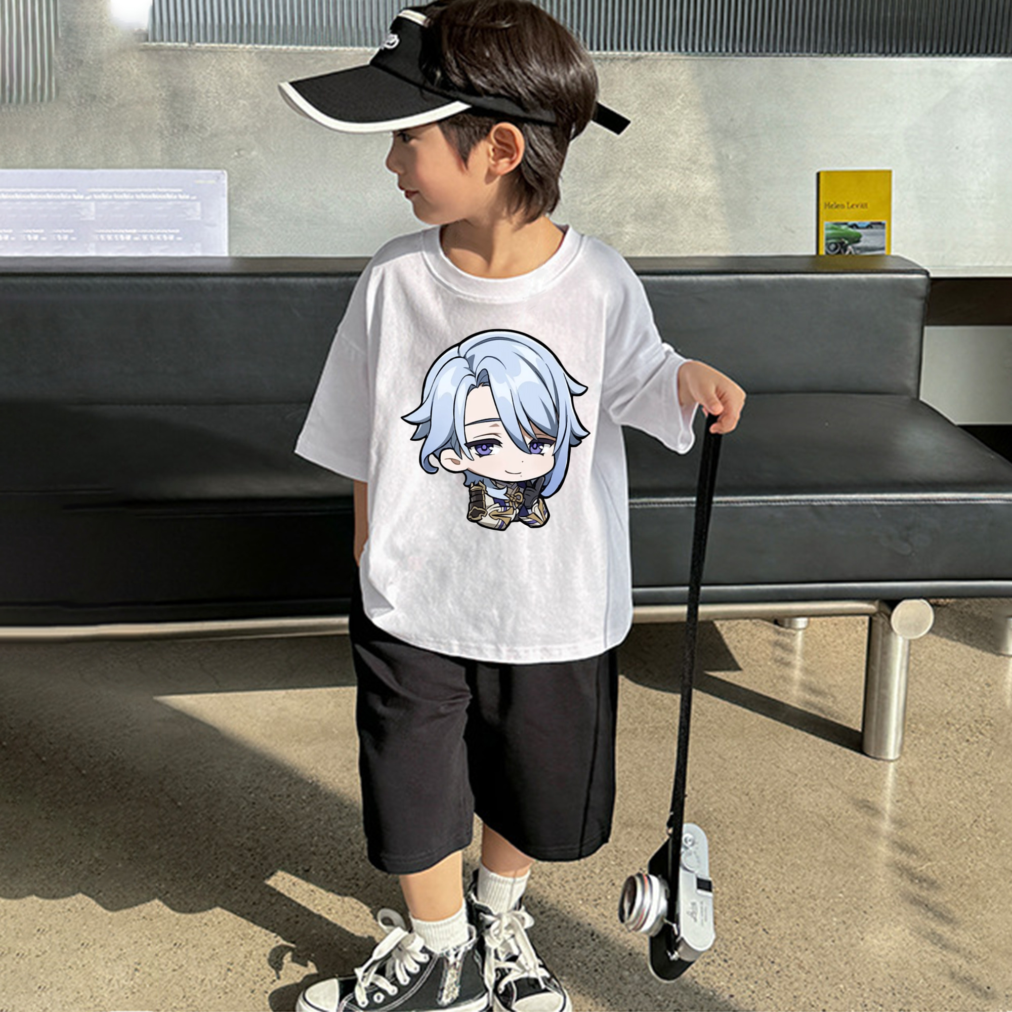 げんし神 神里綾人 かみさとあやと genshin Kamisato Ayato 綿100％キッズTシャツ（フロントプリント）