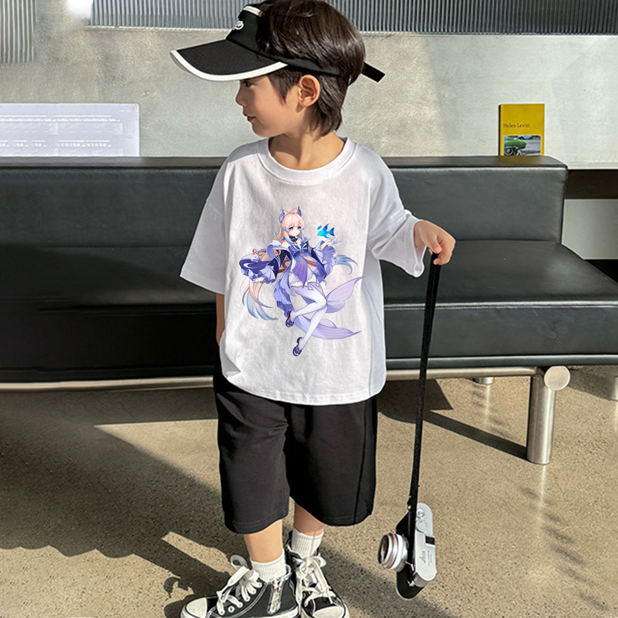 げんし神 珊瑚宮心海 サンゴノミヤ・ココミ genshin Sangonomiya Kokomi 綿100％キッズTシャツ（フロントプリント）