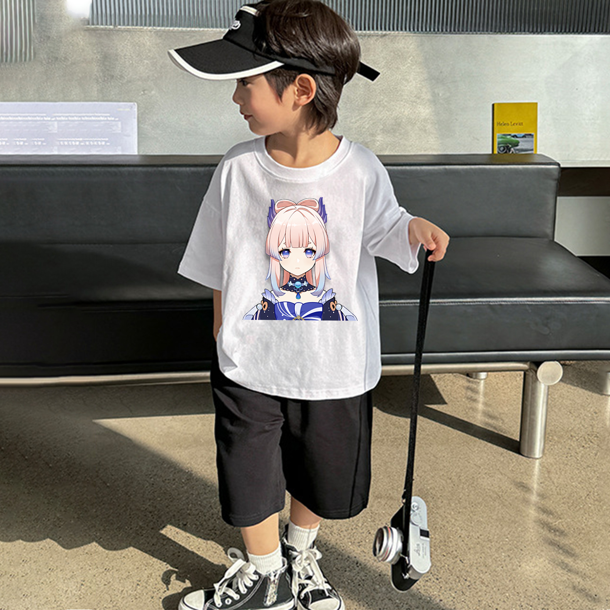 げんし神 珊瑚宮心海 サンゴノミヤ・ココミ genshin Sangonomiya Kokomi 綿100％キッズTシャツ（フロントプリント）