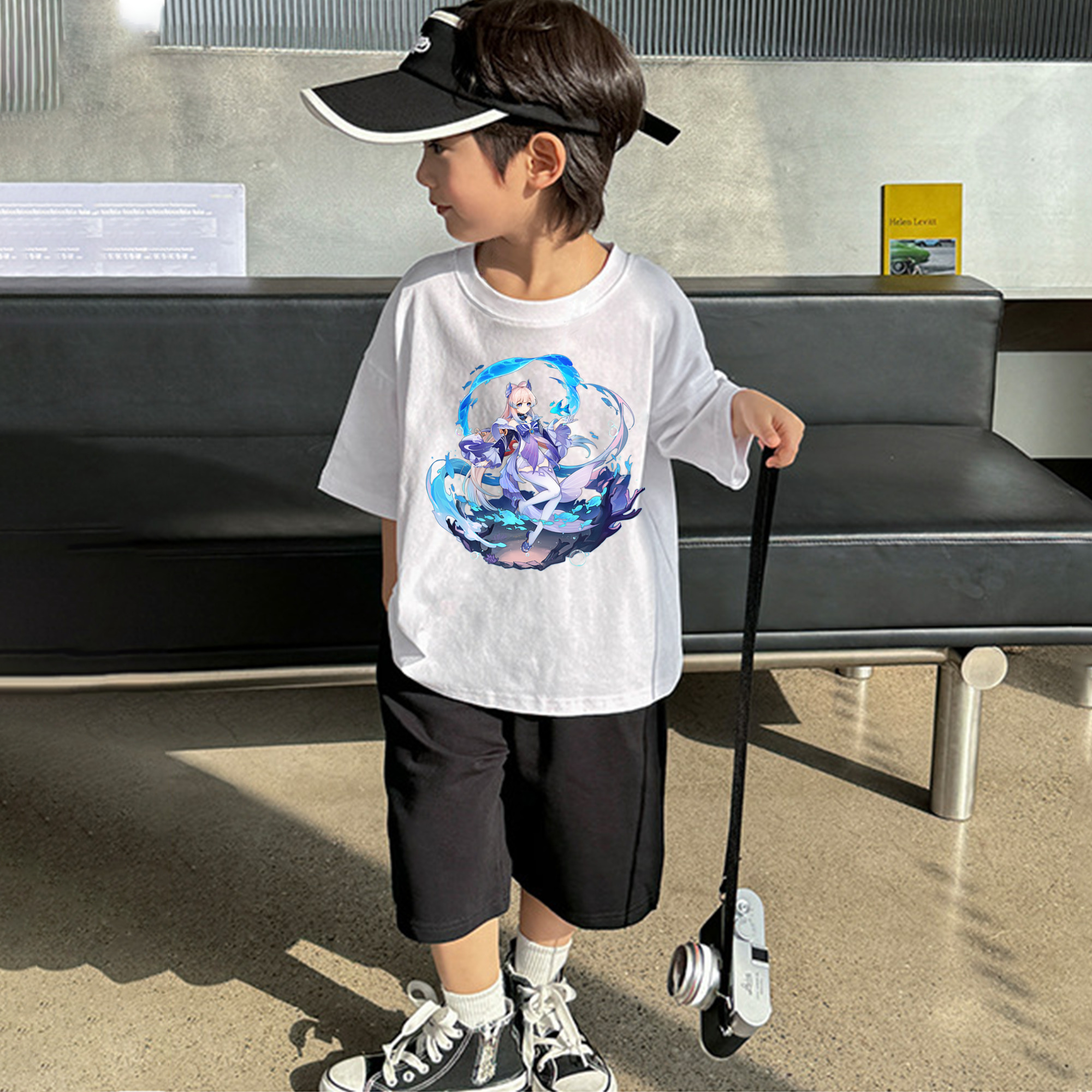 げんし神 珊瑚宮心海 サンゴノミヤ・ココミ genshin Sangonomiya Kokomi 綿100％キッズTシャツ（フロントプリント）