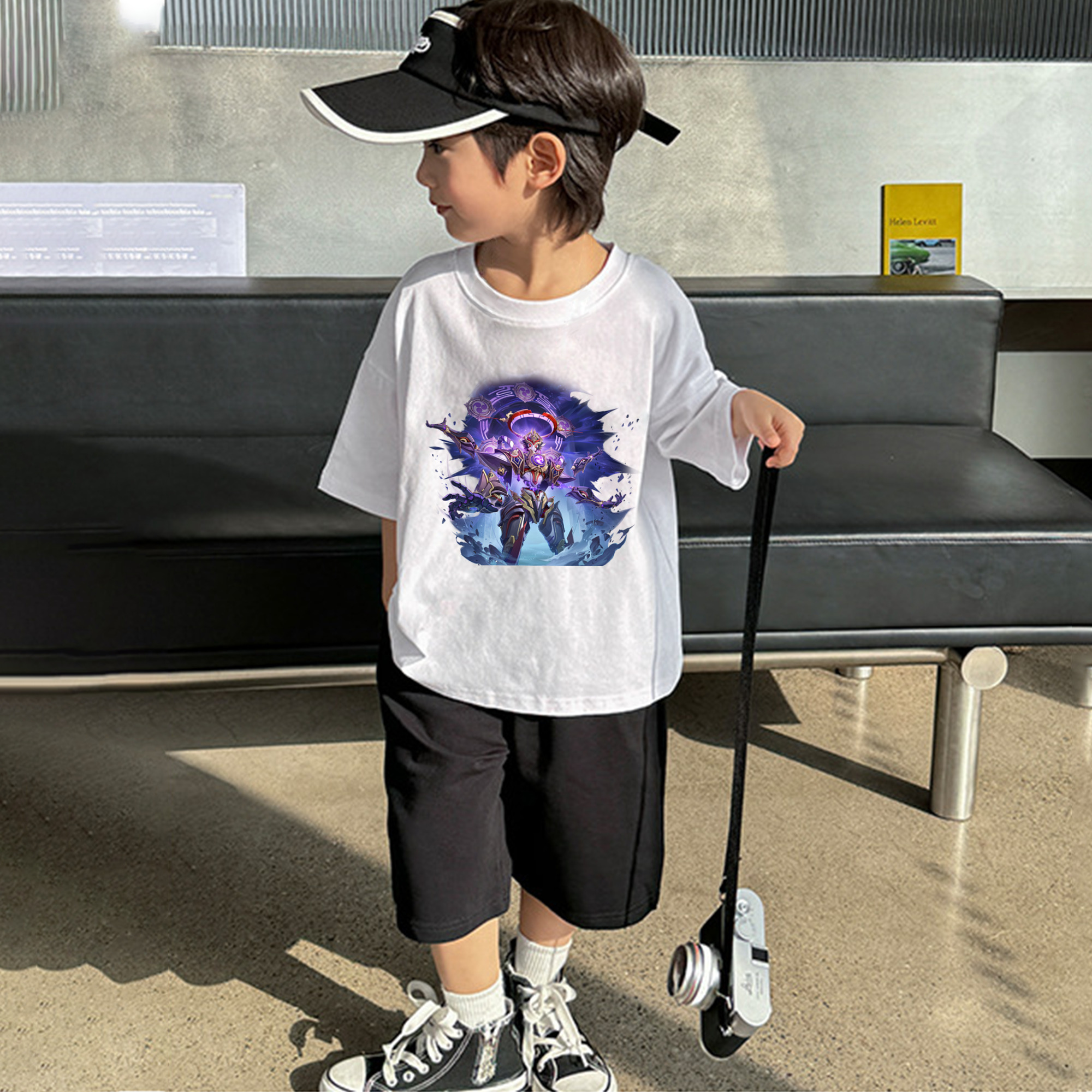 げんし神 さんペい genshin Sanpei 綿100％キッズTシャツ（フロントプリント）