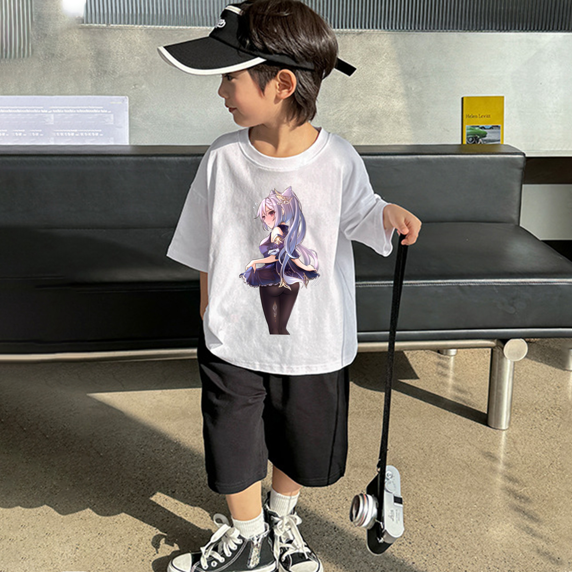 げんし神 刻晴 こくせい genshin Kokusei 綿100％キッズTシャツ（フロントプリント）