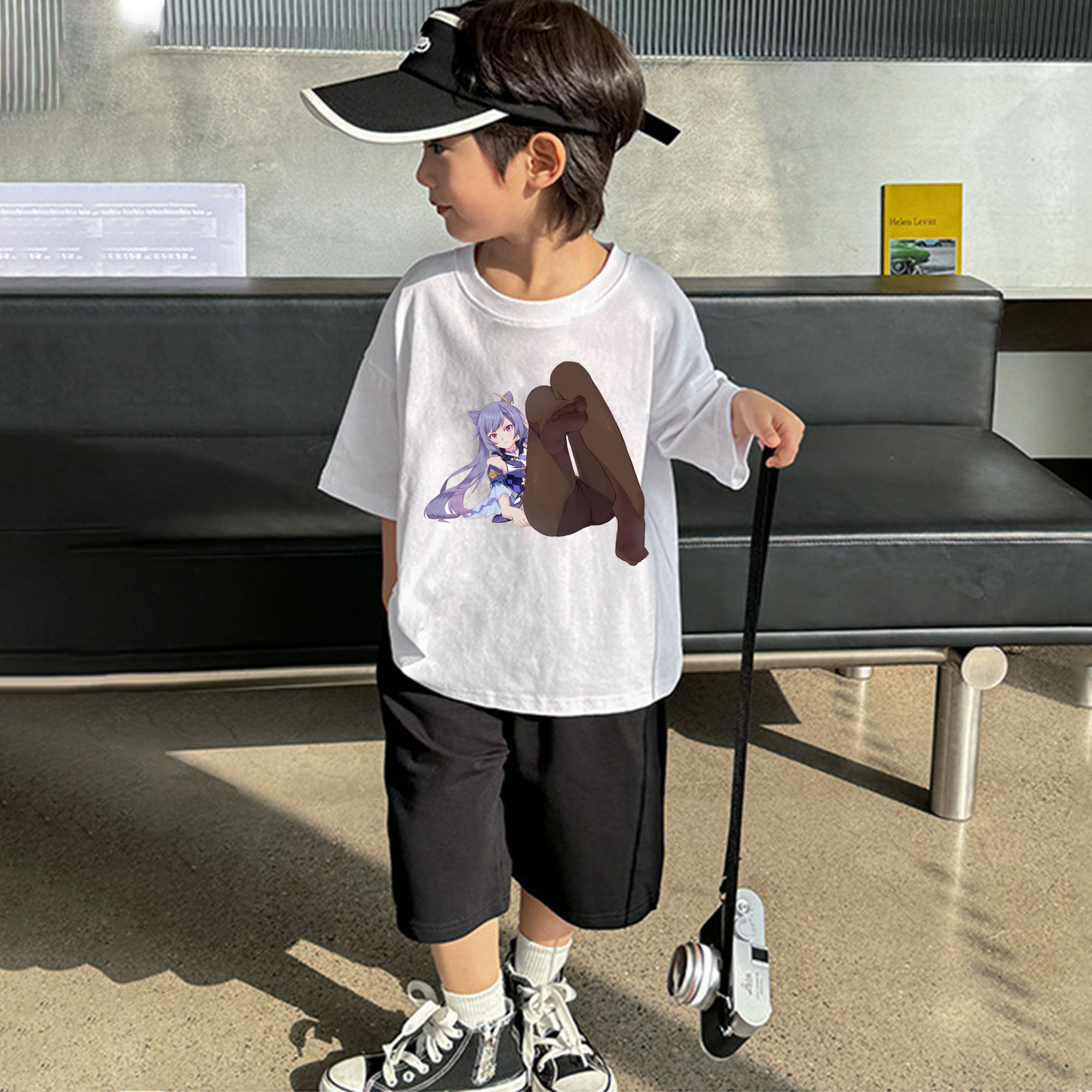 げんし神 刻晴 こくせい genshin Kokusei 綿100％キッズTシャツ（フロントプリント）