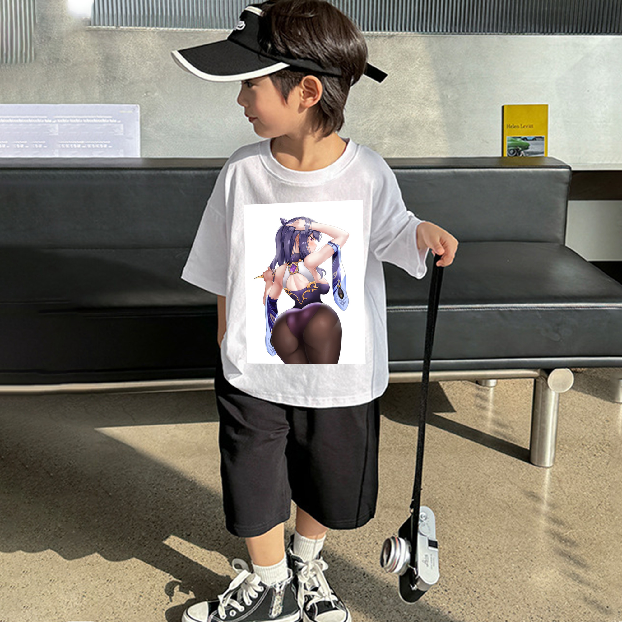 げんし神 刻晴 こくせい genshin Kokusei 綿100％キッズTシャツ（フロントプリント）