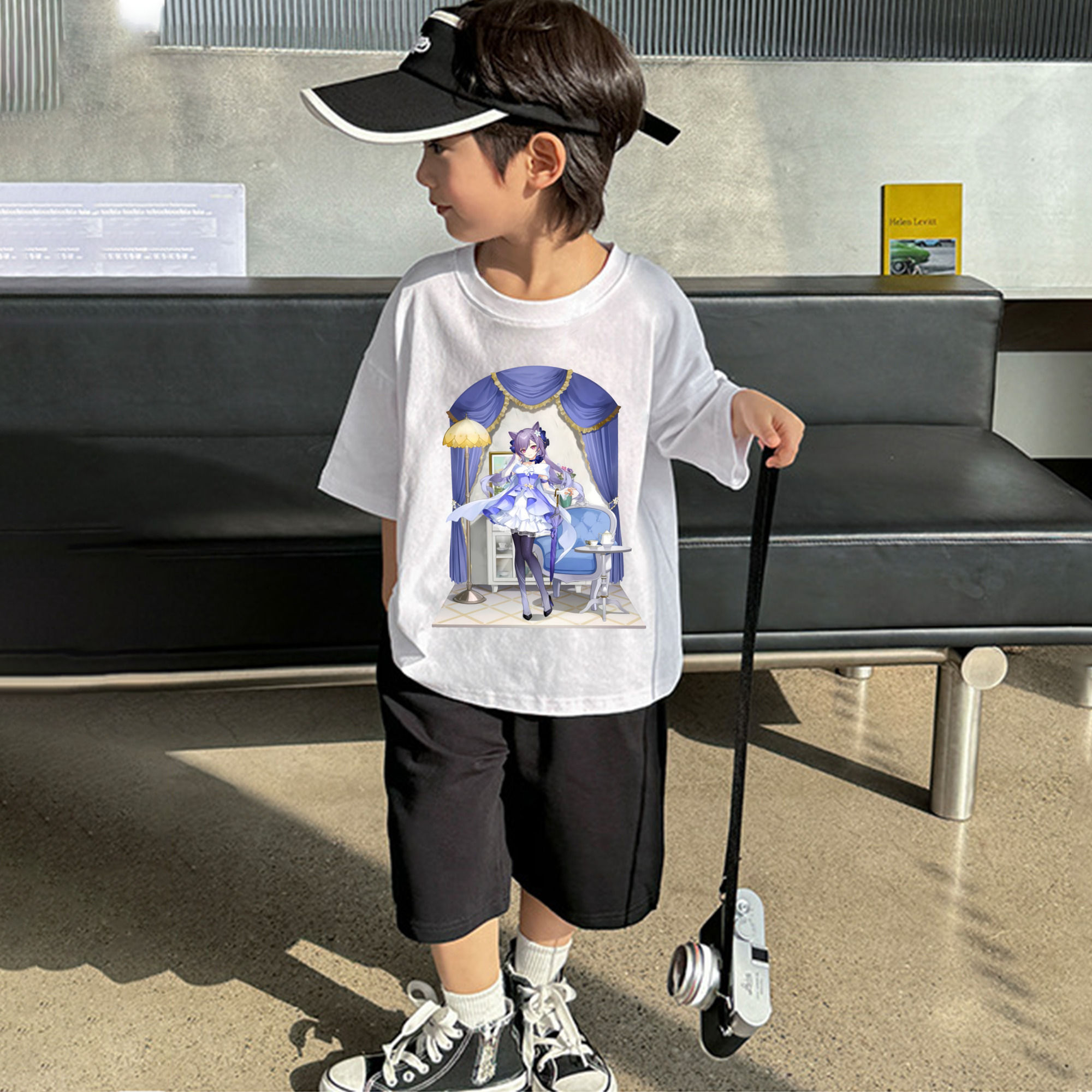 げんし神 刻晴 こくせい genshin Kokusei 綿100％キッズTシャツ（フロントプリント）