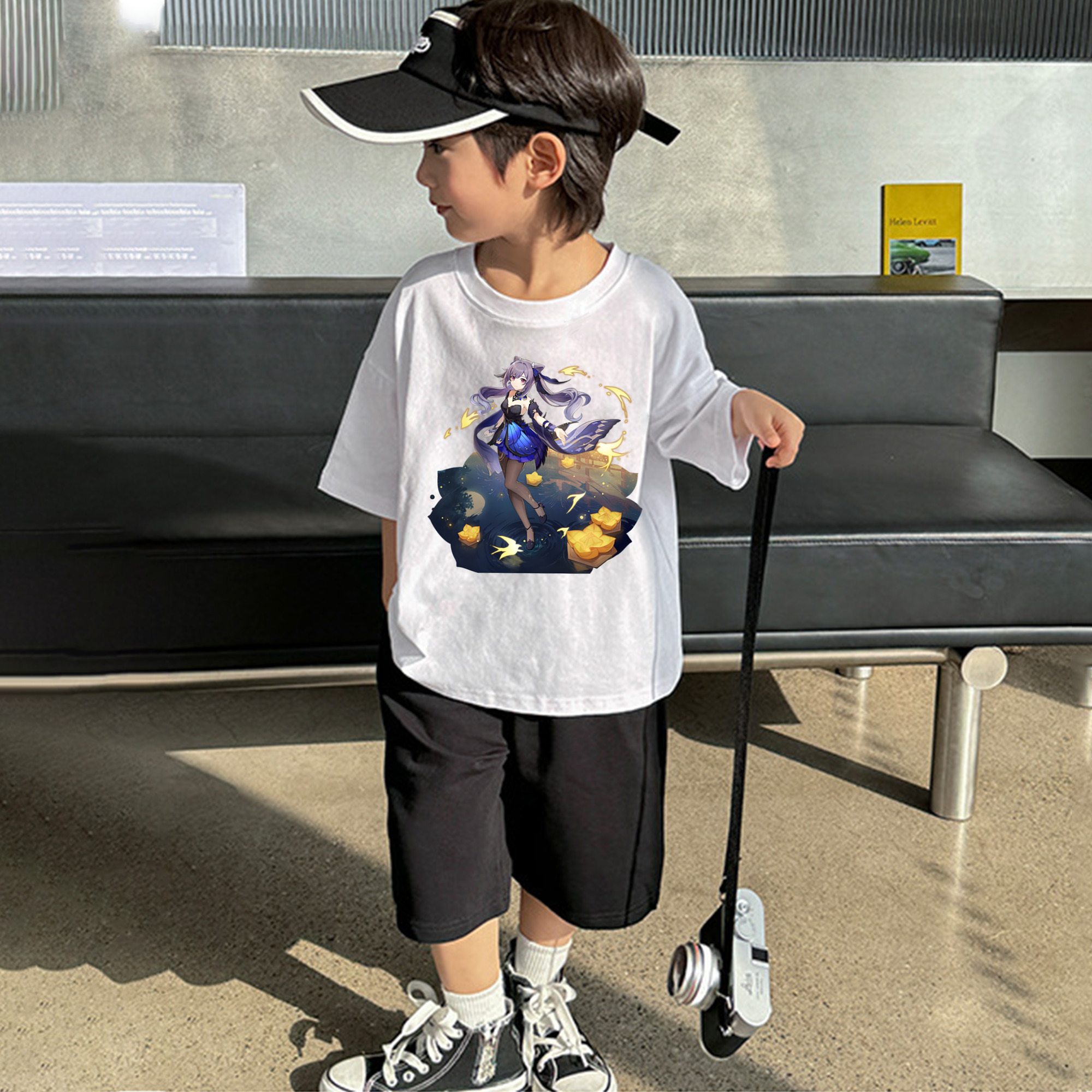 げんし神 刻晴 こくせい genshin Kokusei 綿100％キッズTシャツ（フロントプリント）