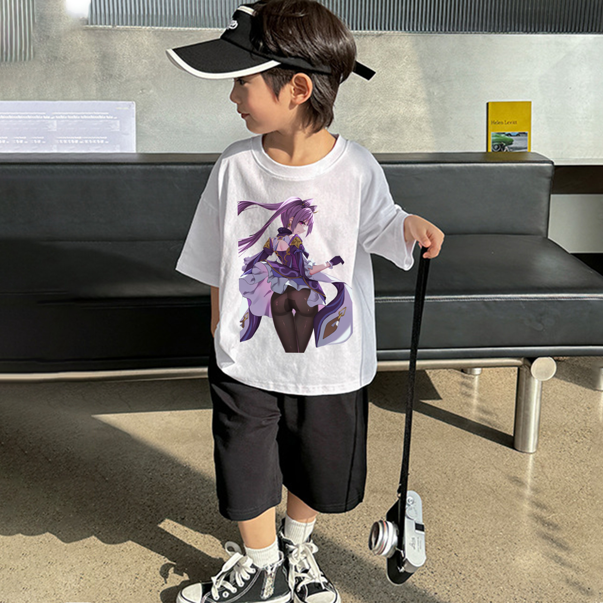 げんし神 刻晴 こくせい genshin Kokusei 綿100％キッズTシャツ（フロントプリント）