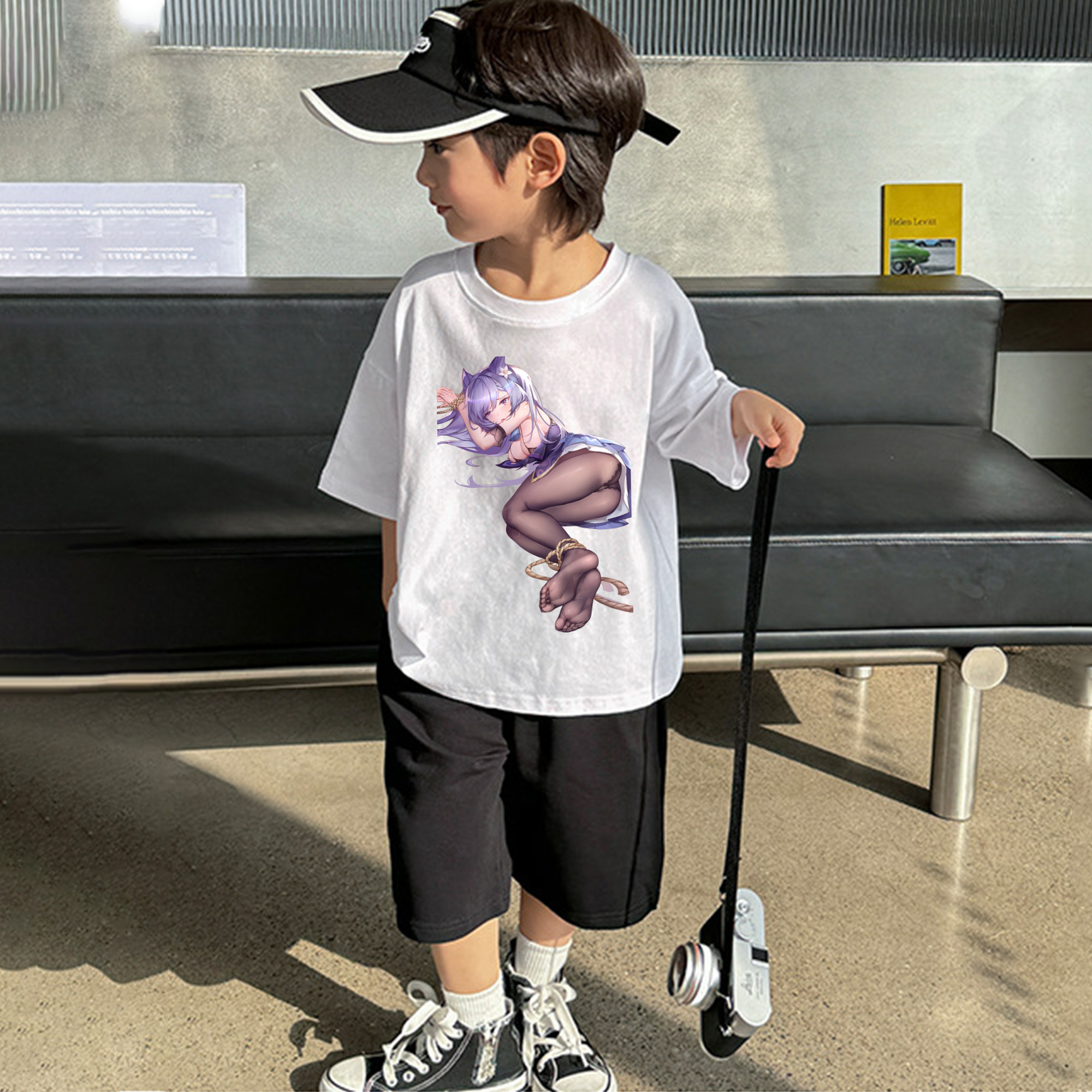 げんし神 刻晴 こくせい genshin Kokusei 綿100％キッズTシャツ（フロントプリント）