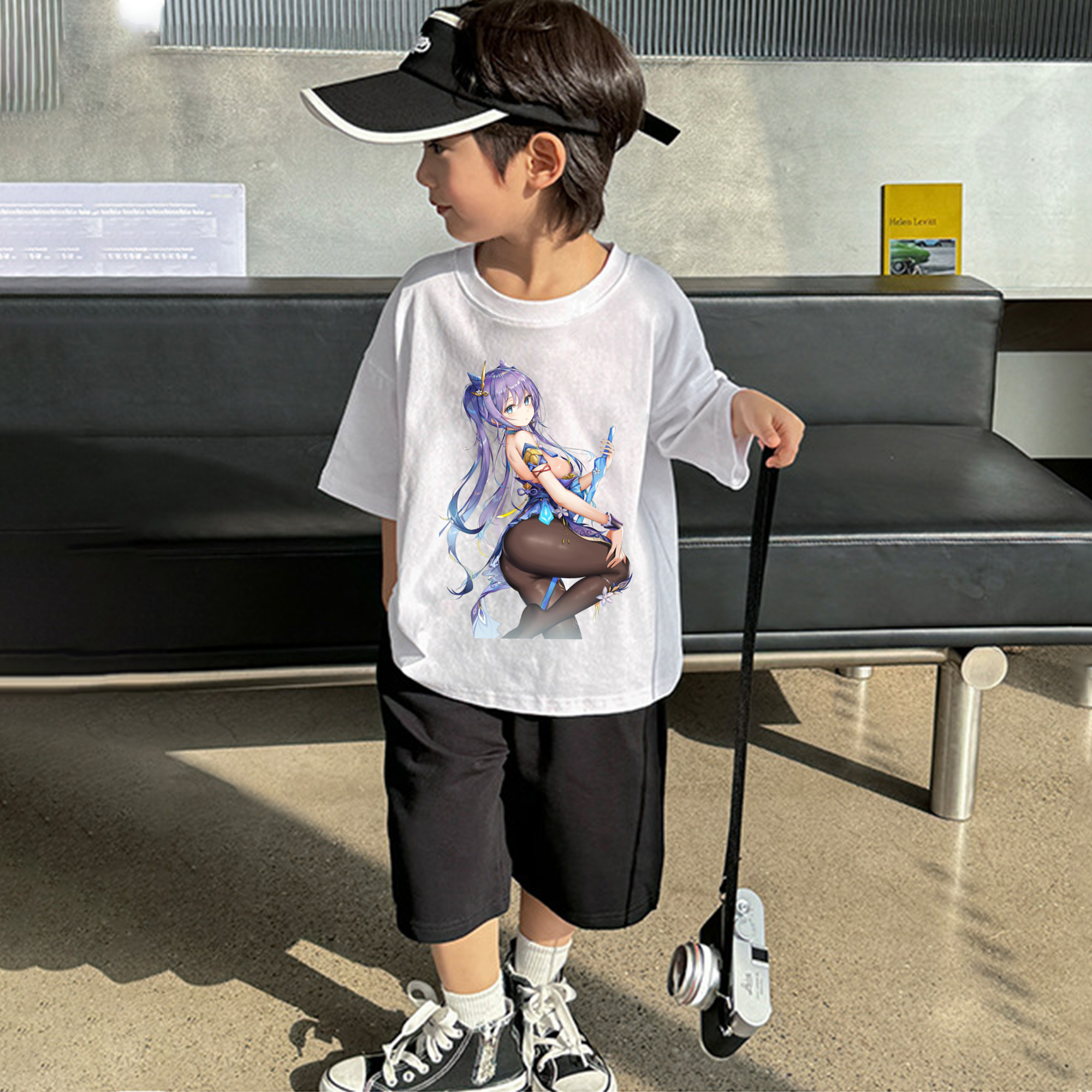 げんし神 刻晴 こくせい genshin Kokusei 綿100％キッズTシャツ（フロントプリント）