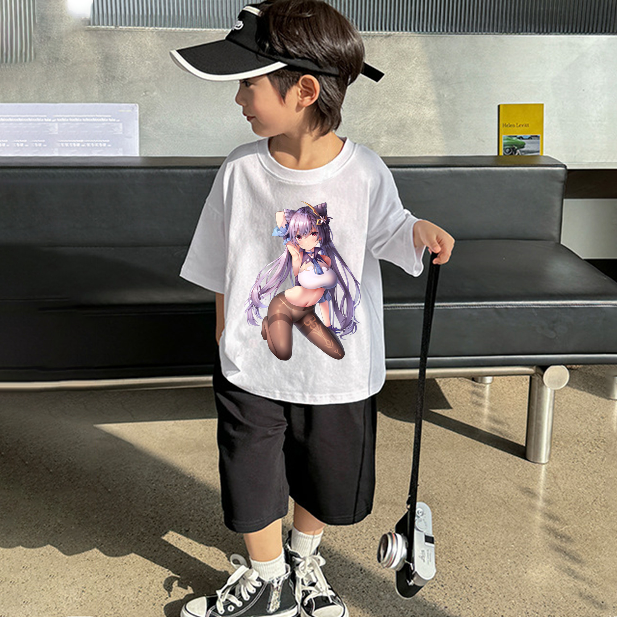 げんし神 刻晴 こくせい genshin Kokusei 綿100％キッズTシャツ（フロントプリント）