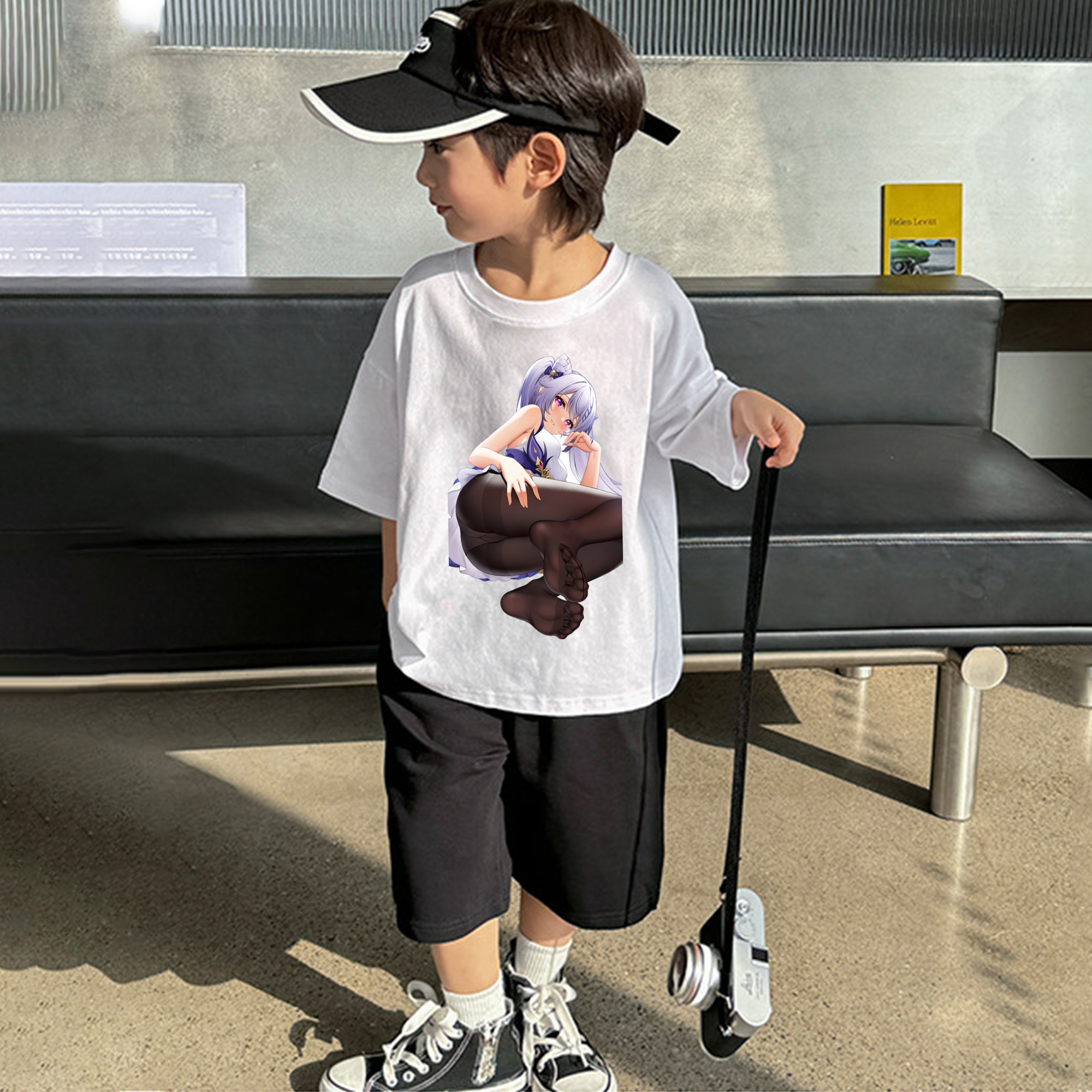 げんし神 刻晴 こくせい genshin Kokusei 綿100％キッズTシャツ（フロントプリント）