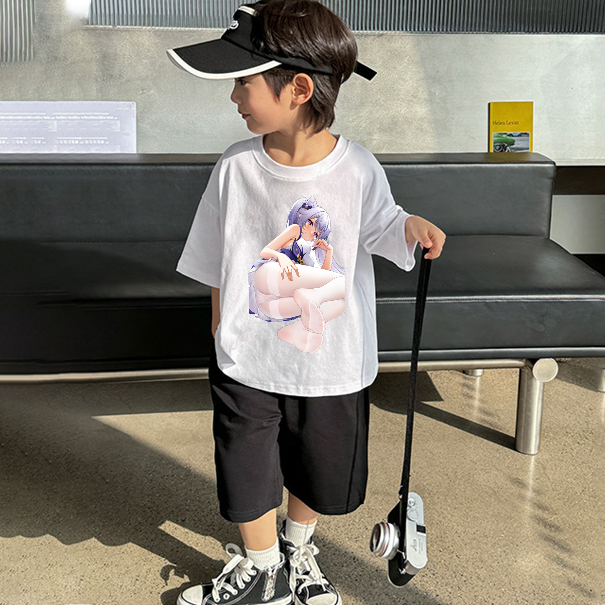 げんし神 刻晴 こくせい genshin Kokusei 綿100％キッズTシャツ（フロントプリント）