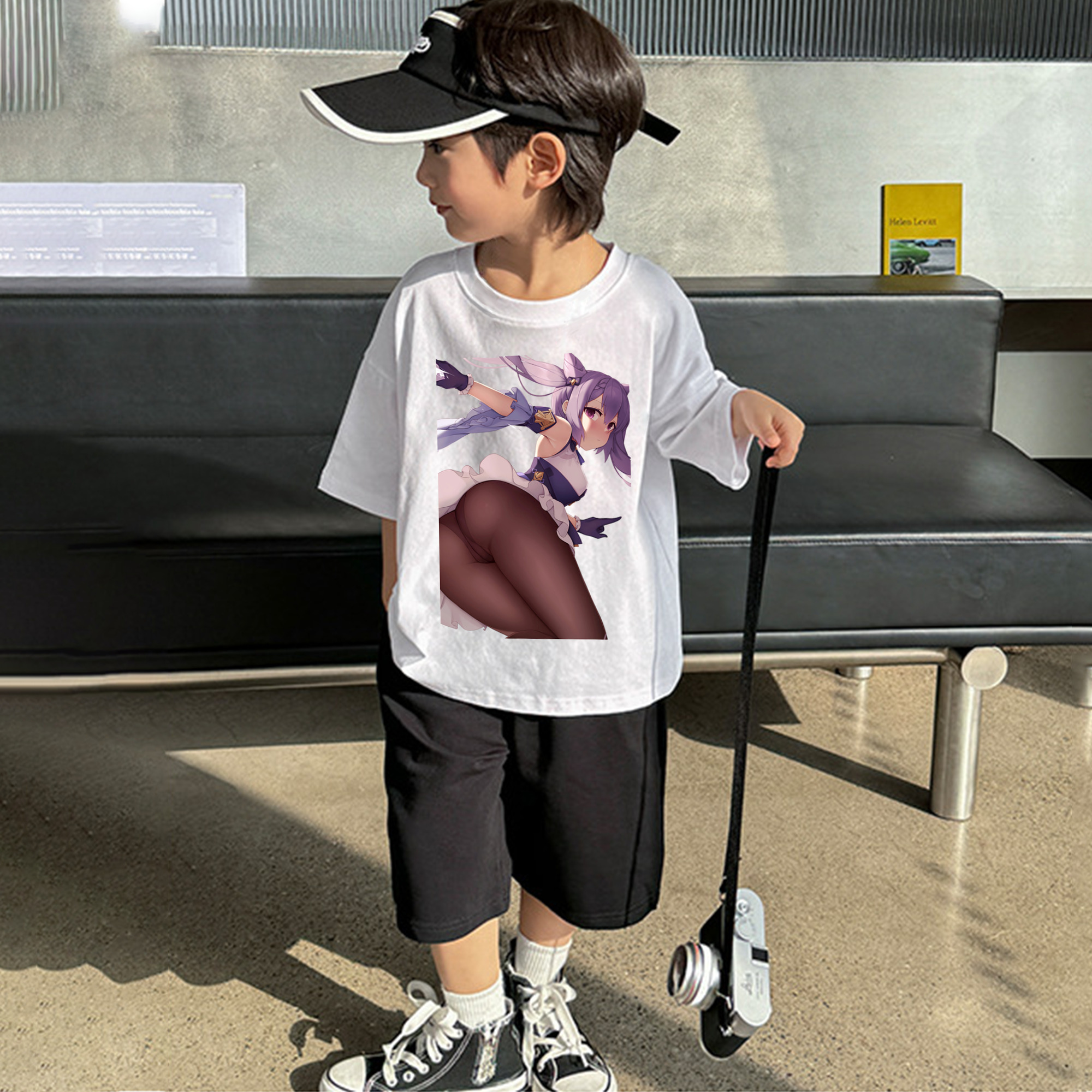 げんし神 刻晴 こくせい genshin Kokusei 綿100％キッズTシャツ（フロントプリント）