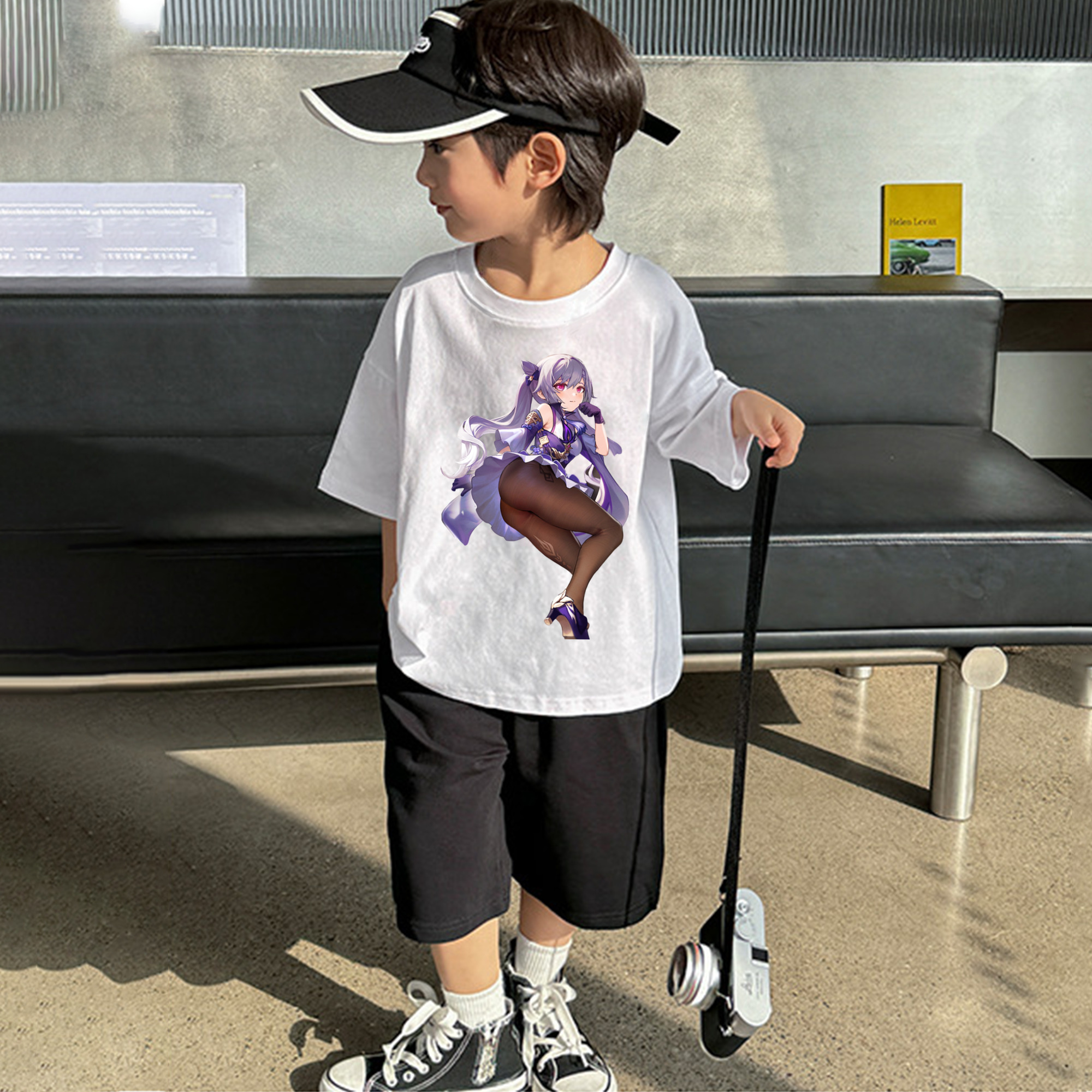 げんし神 刻晴 こくせい genshin Kokusei 綿100％キッズTシャツ（フロントプリント）