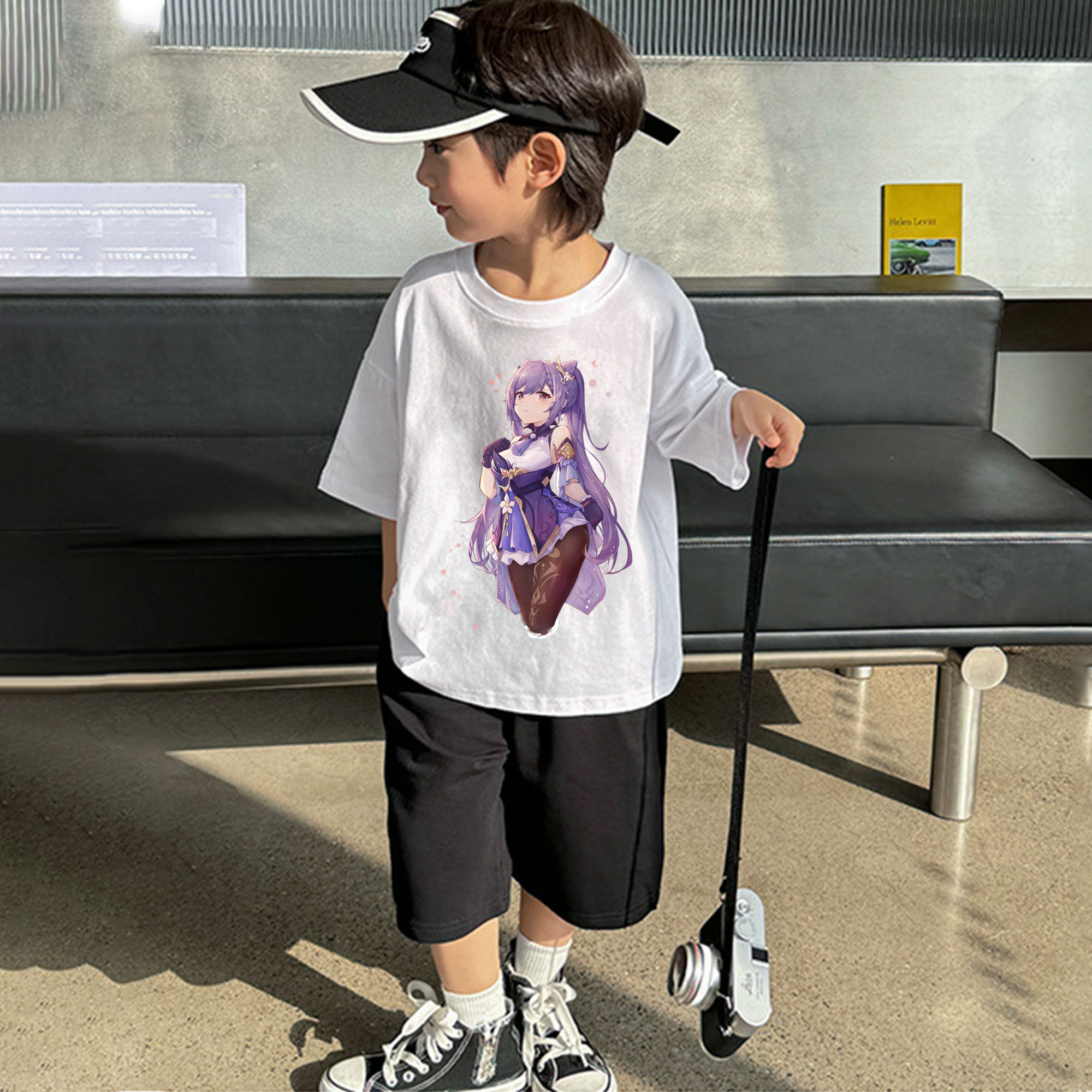 げんし神 刻晴 こくせい genshin Kokusei 綿100％キッズTシャツ（フロントプリント）