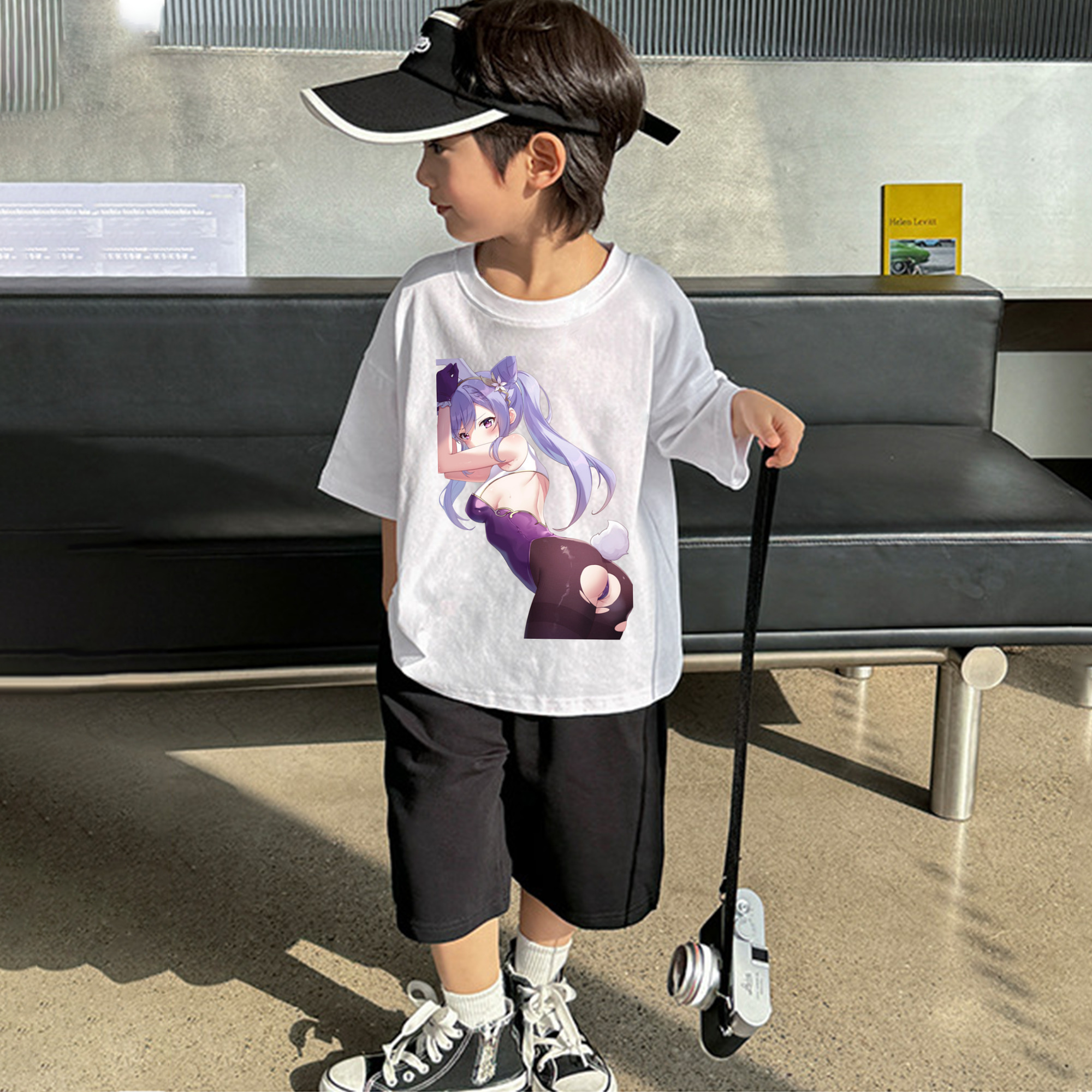 げんし神 刻晴 こくせい genshin Kokusei 綿100％キッズTシャツ（フロントプリント）