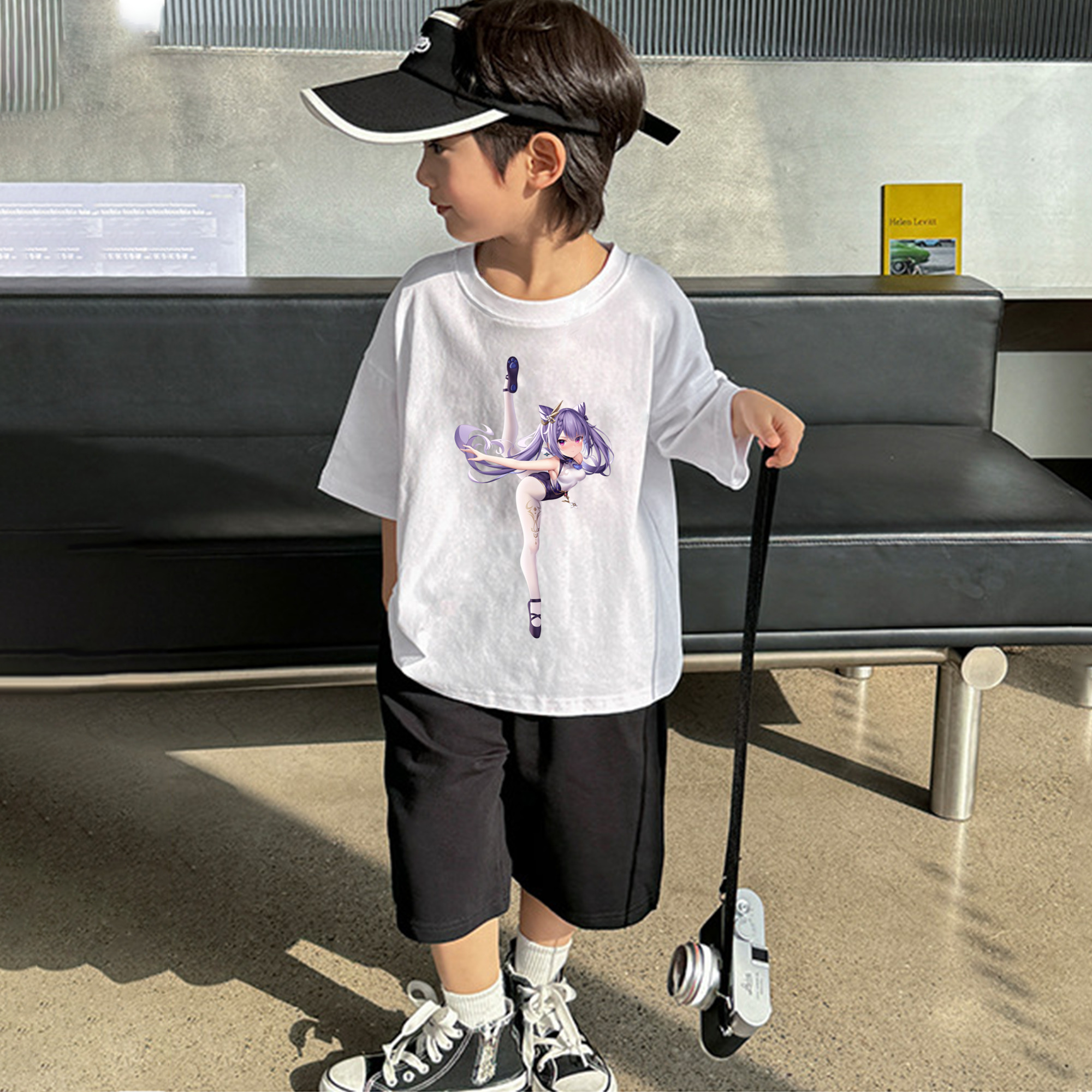 げんし神 刻晴 こくせい genshin Kokusei 綿100％キッズTシャツ（フロントプリント）