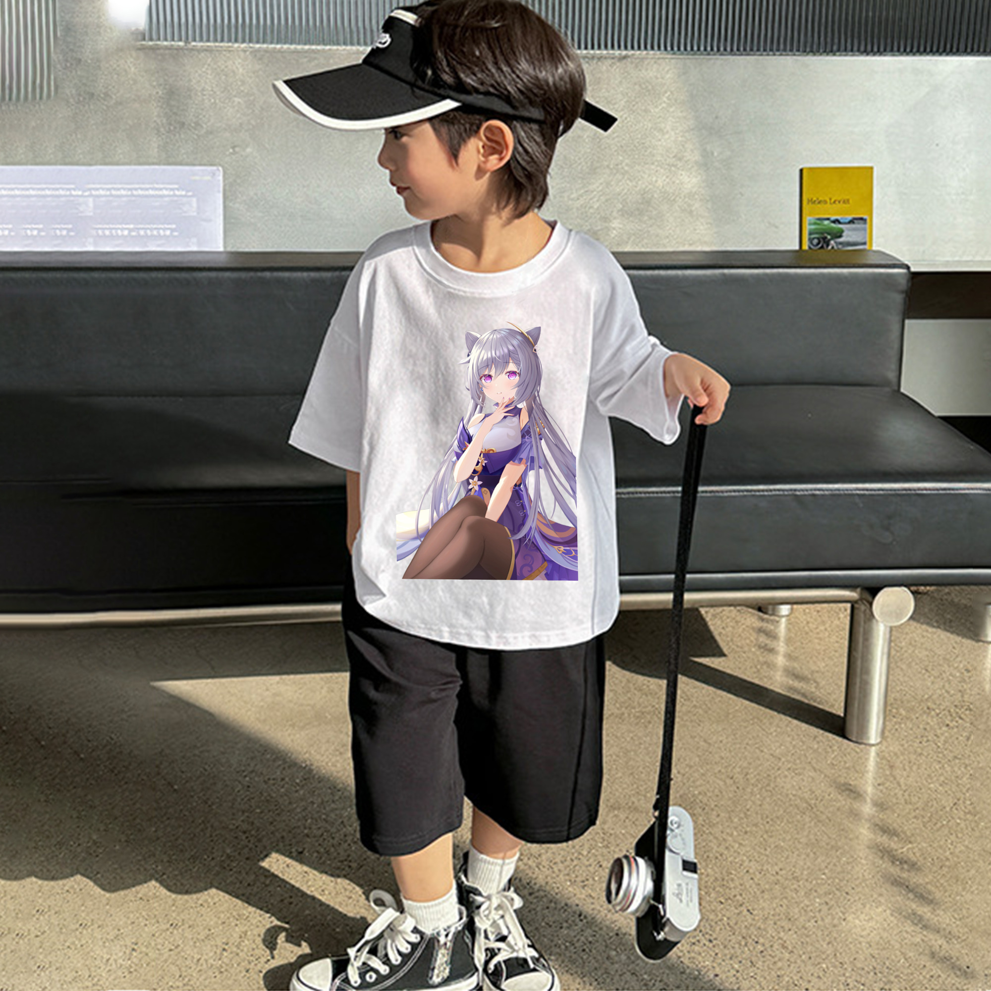 げんし神 刻晴 こくせい genshin Kokusei 綿100％キッズTシャツ（フロントプリント）