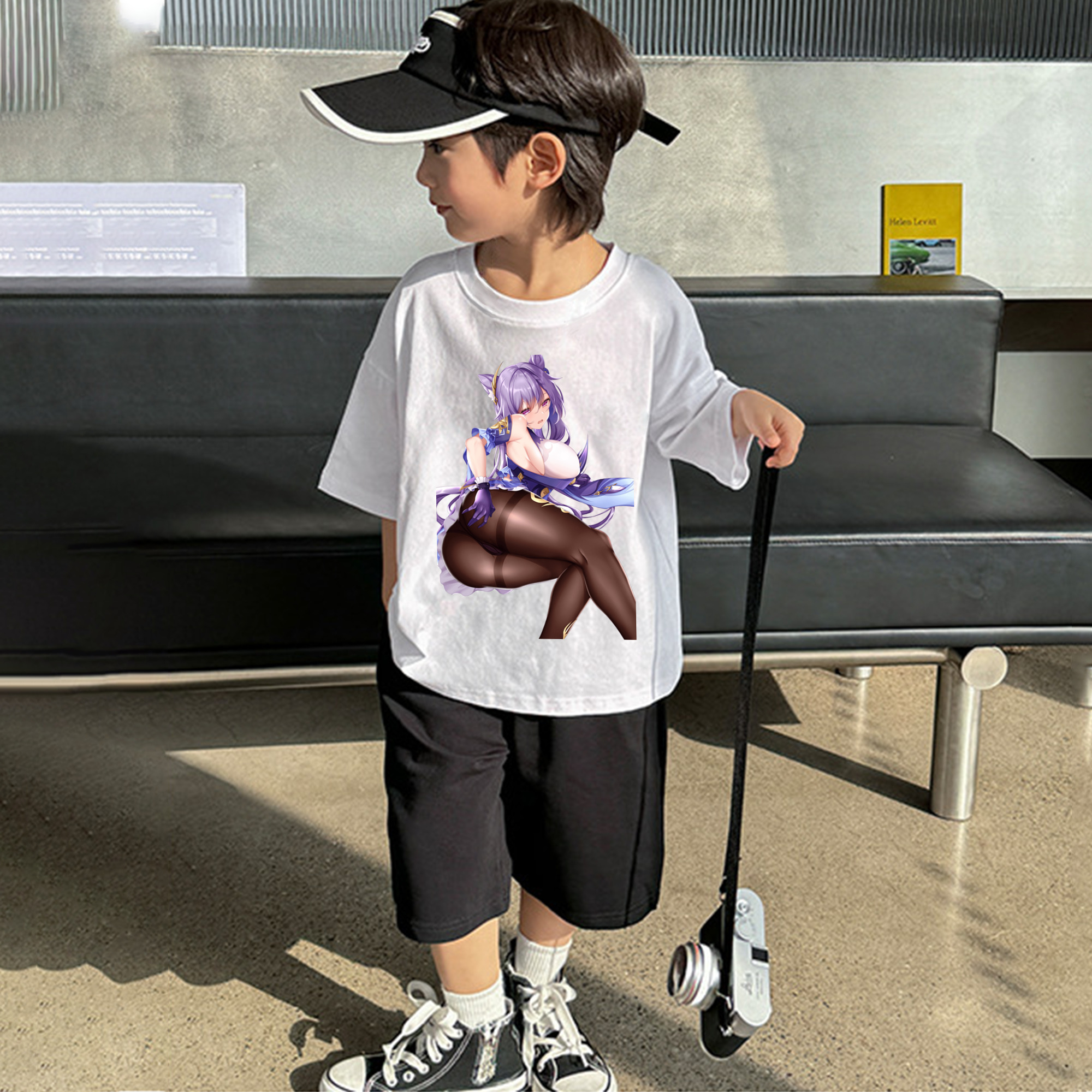 げんし神 刻晴 こくせい genshin Kokusei 綿100％キッズTシャツ（フロントプリント）