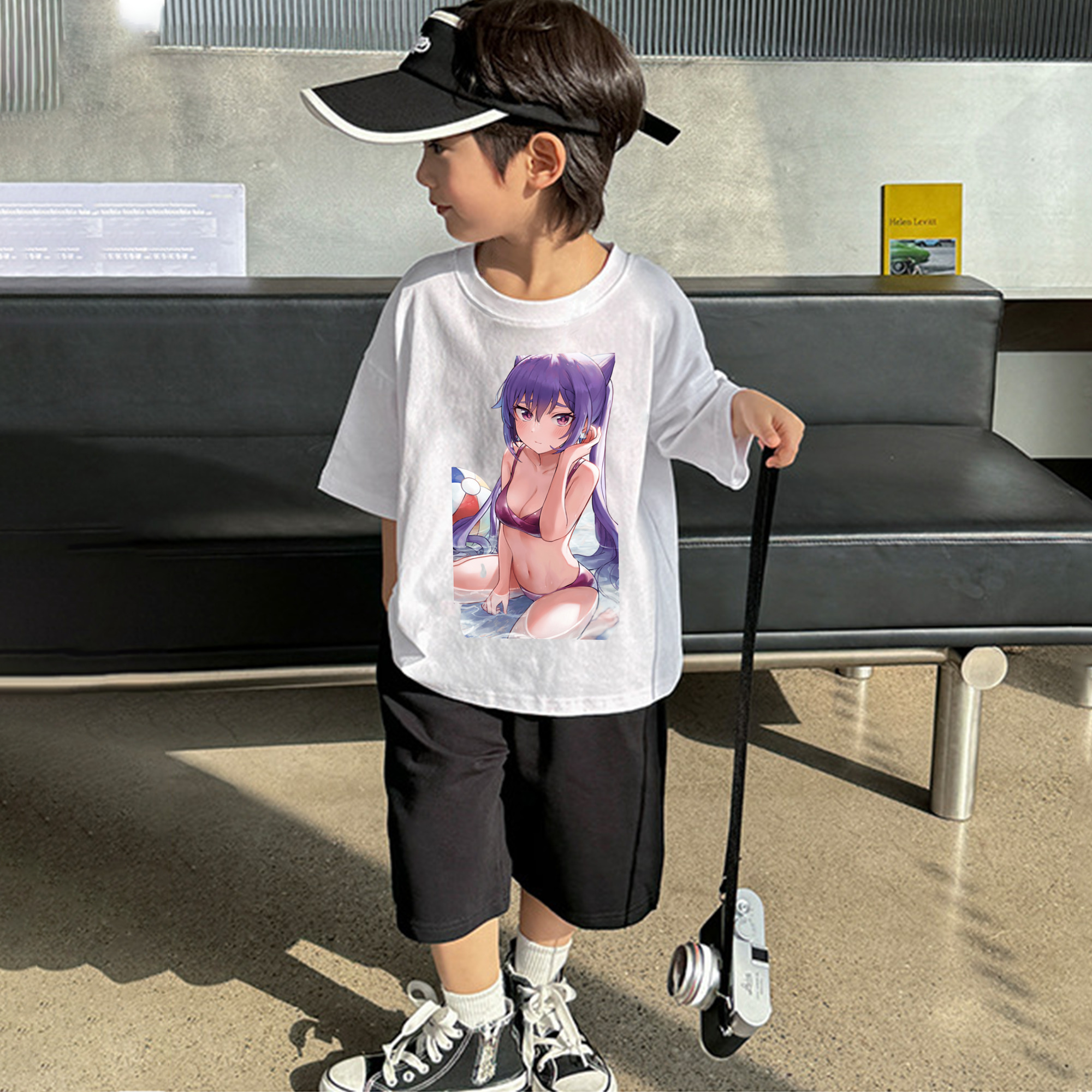 げんし神 刻晴 こくせい genshin Kokusei 綿100％キッズTシャツ（フロントプリント）