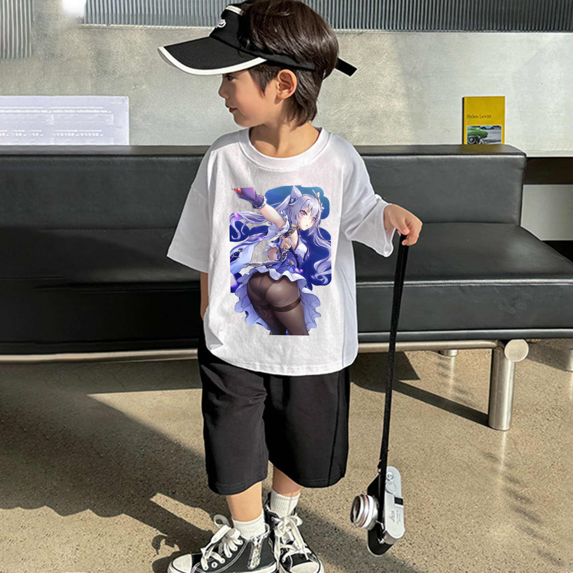 げんし神 刻晴 こくせい genshin Kokusei 綿100％キッズTシャツ（フロントプリント）