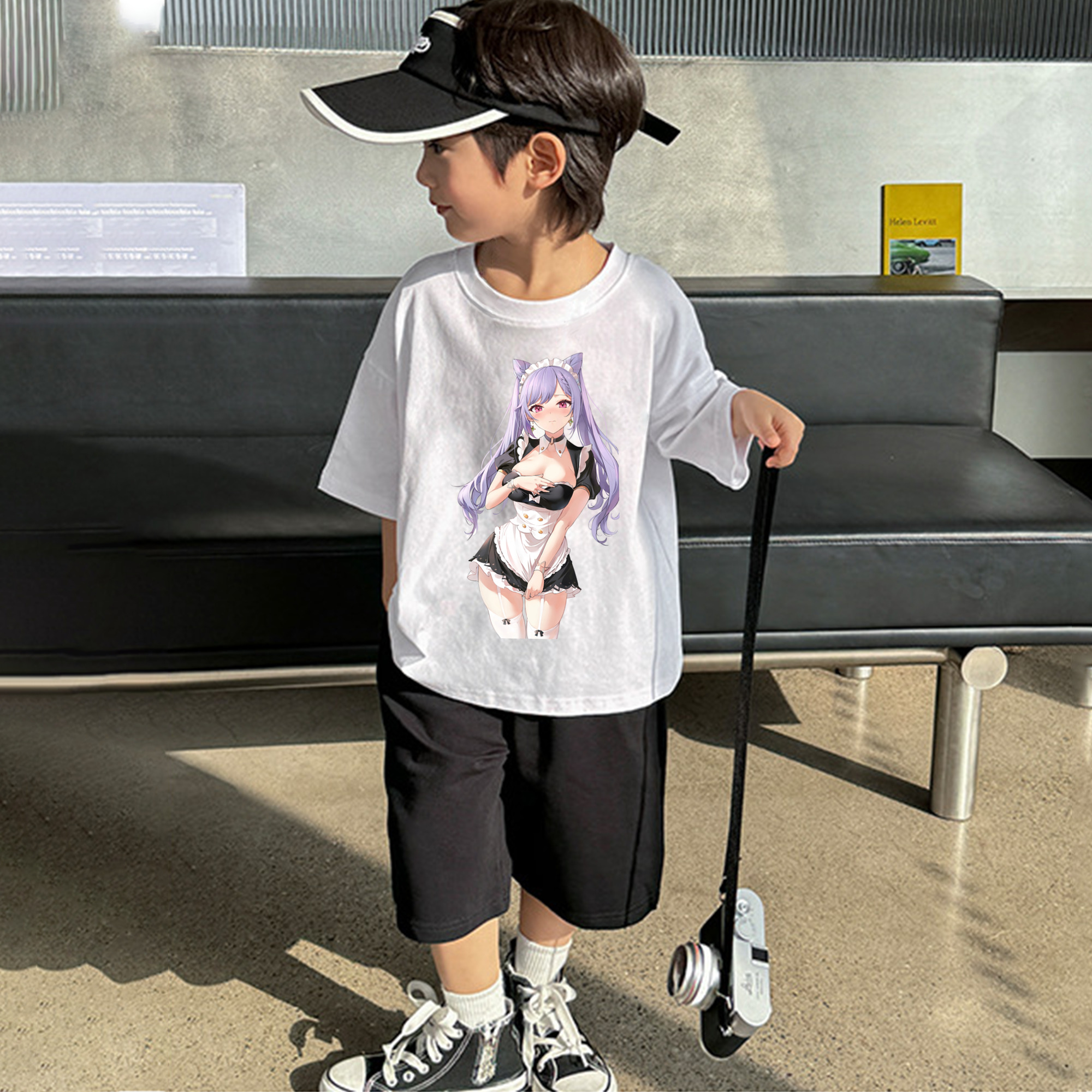 げんし神 刻晴 こくせい genshin Kokusei 綿100％キッズTシャツ（フロントプリント）