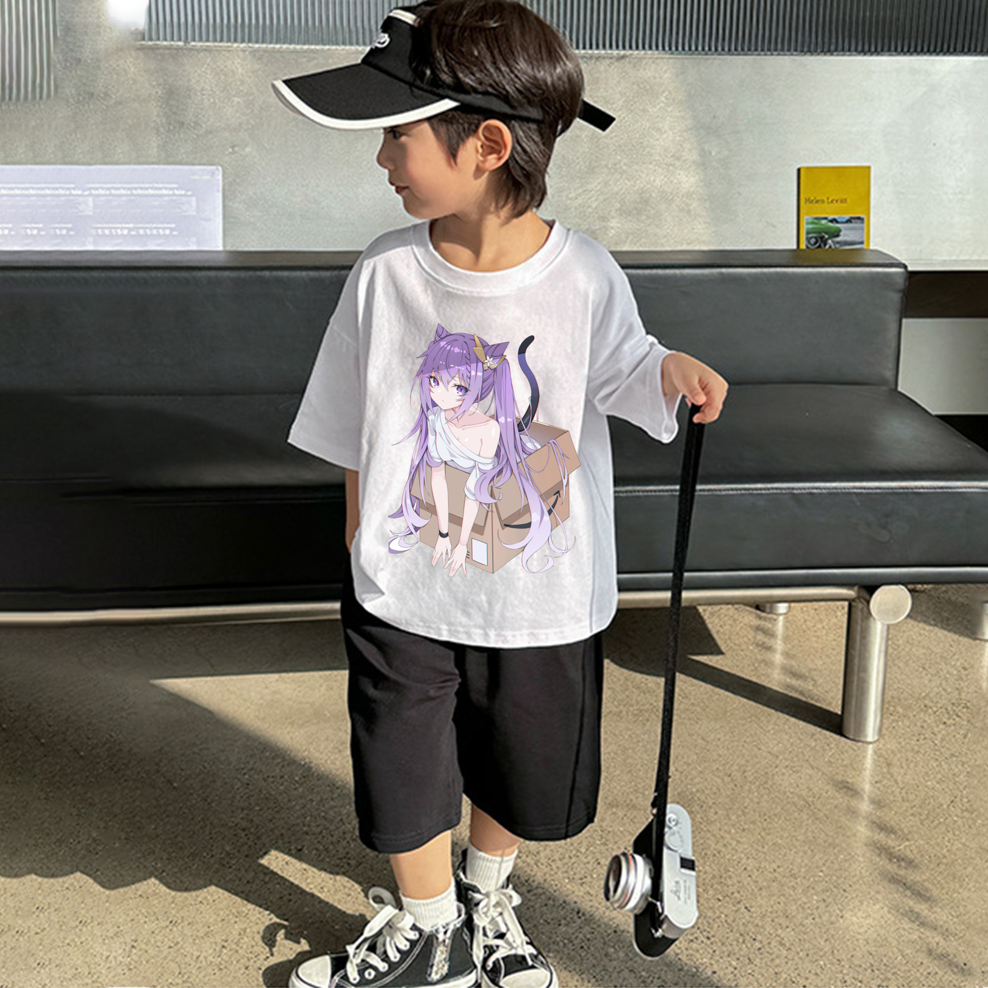 げんし神 刻晴 こくせい genshin Kokusei 綿100％キッズTシャツ（フロントプリント）