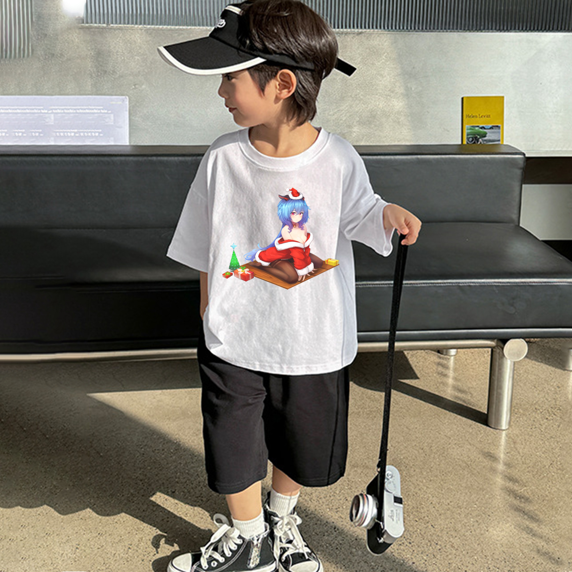 げんし神 甘雨 かんう genshin Ganyu 綿100％キッズTシャツ（フロントプリント）