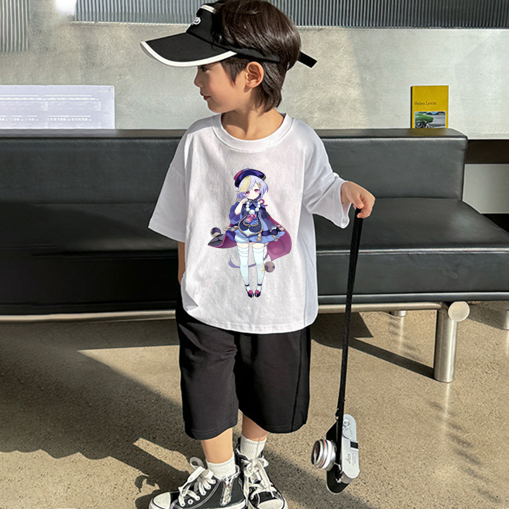 げんし神 七七 なな  genshin Nana 綿100％キッズTシャツ（フロントプリント）