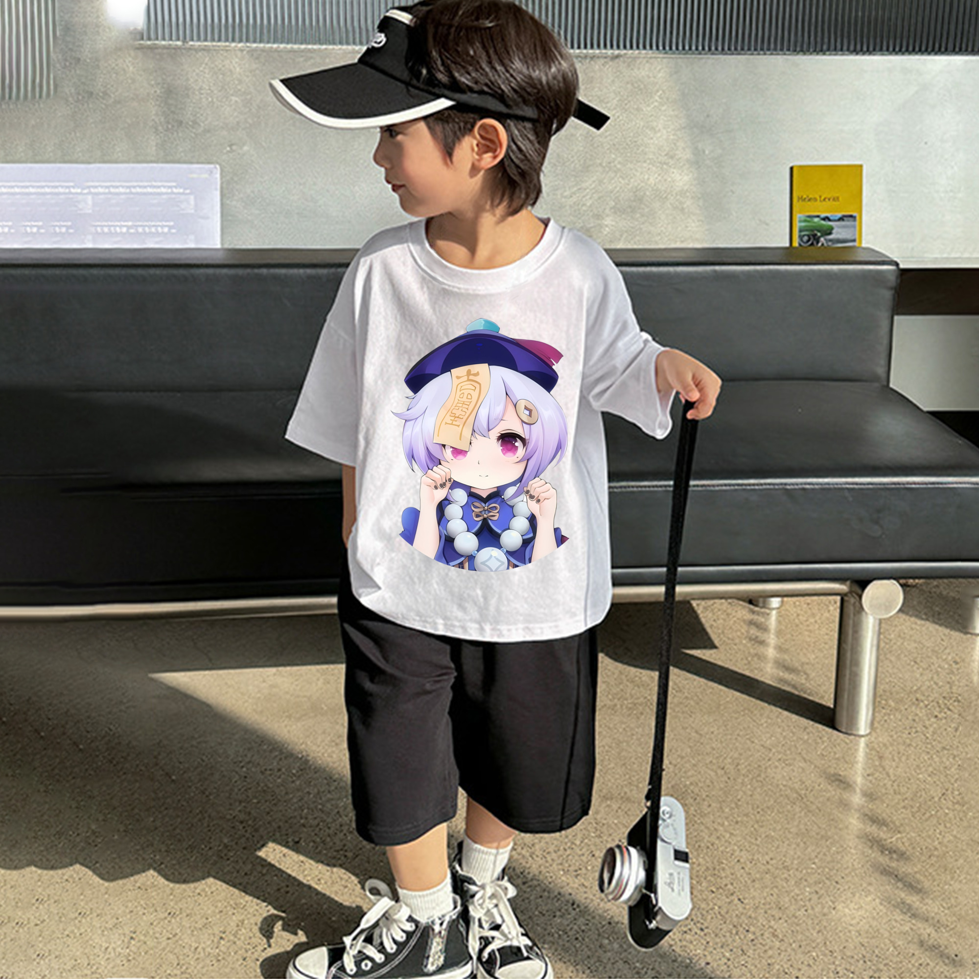 げんし神 七七 なな  genshin Nana 綿100％キッズTシャツ（フロントプリント）