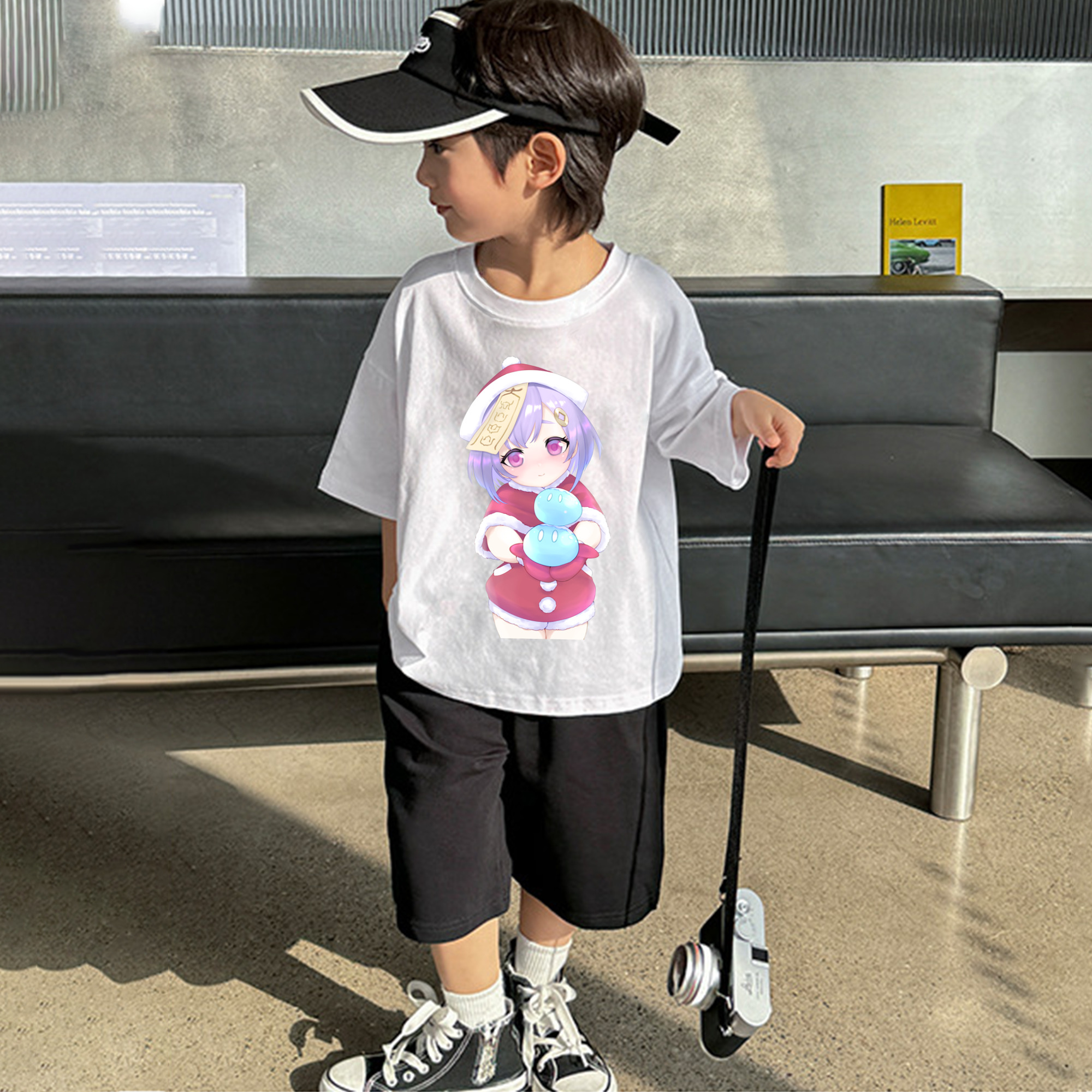 げんし神 七七 なな  genshin Nana 綿100％キッズTシャツ（フロントプリント）