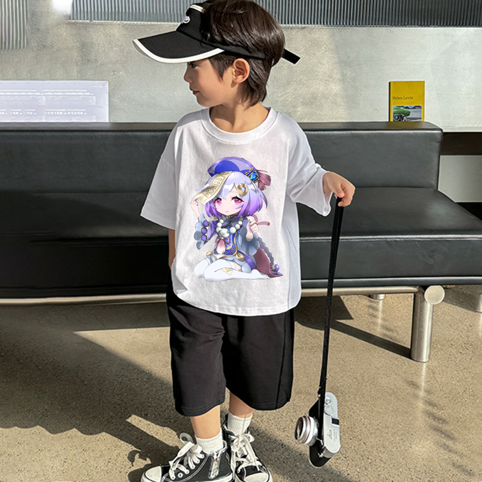 げんし神 七七 なな  genshin Nana 綿100％キッズTシャツ（フロントプリント）