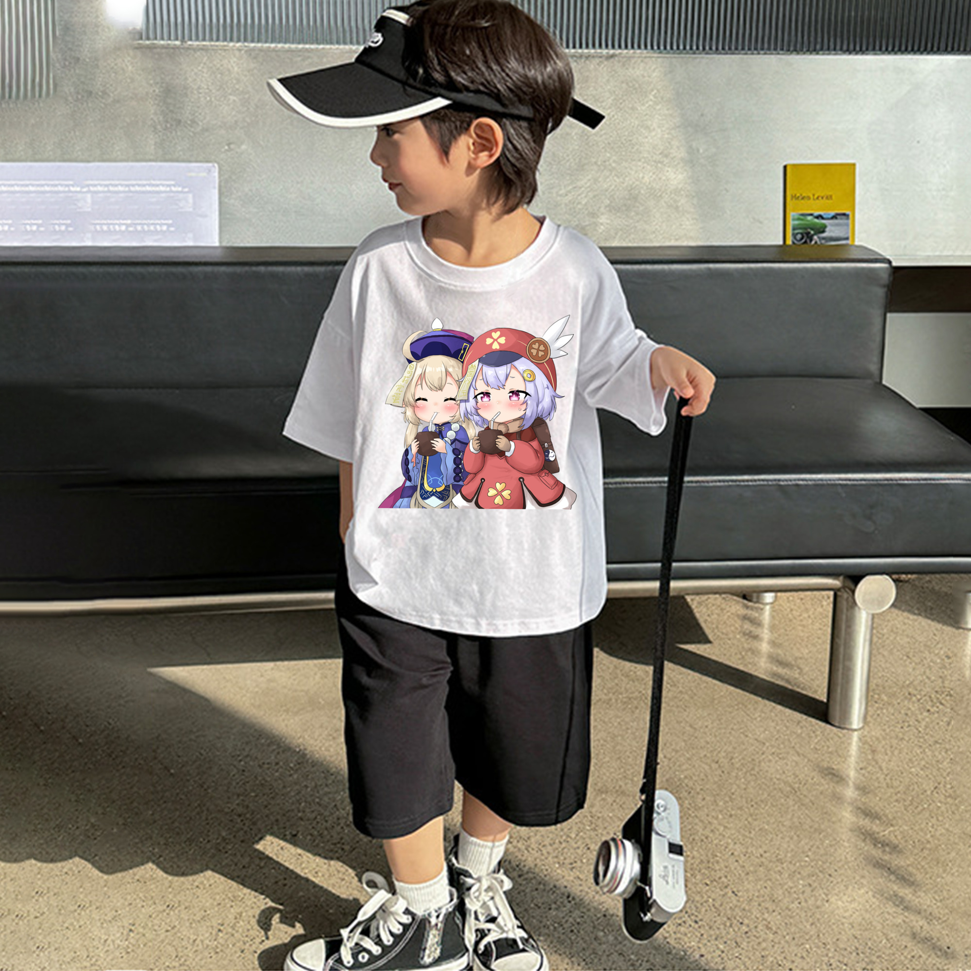 げんし神 七七 なな  genshin Nana 綿100％キッズTシャツ（フロントプリント）