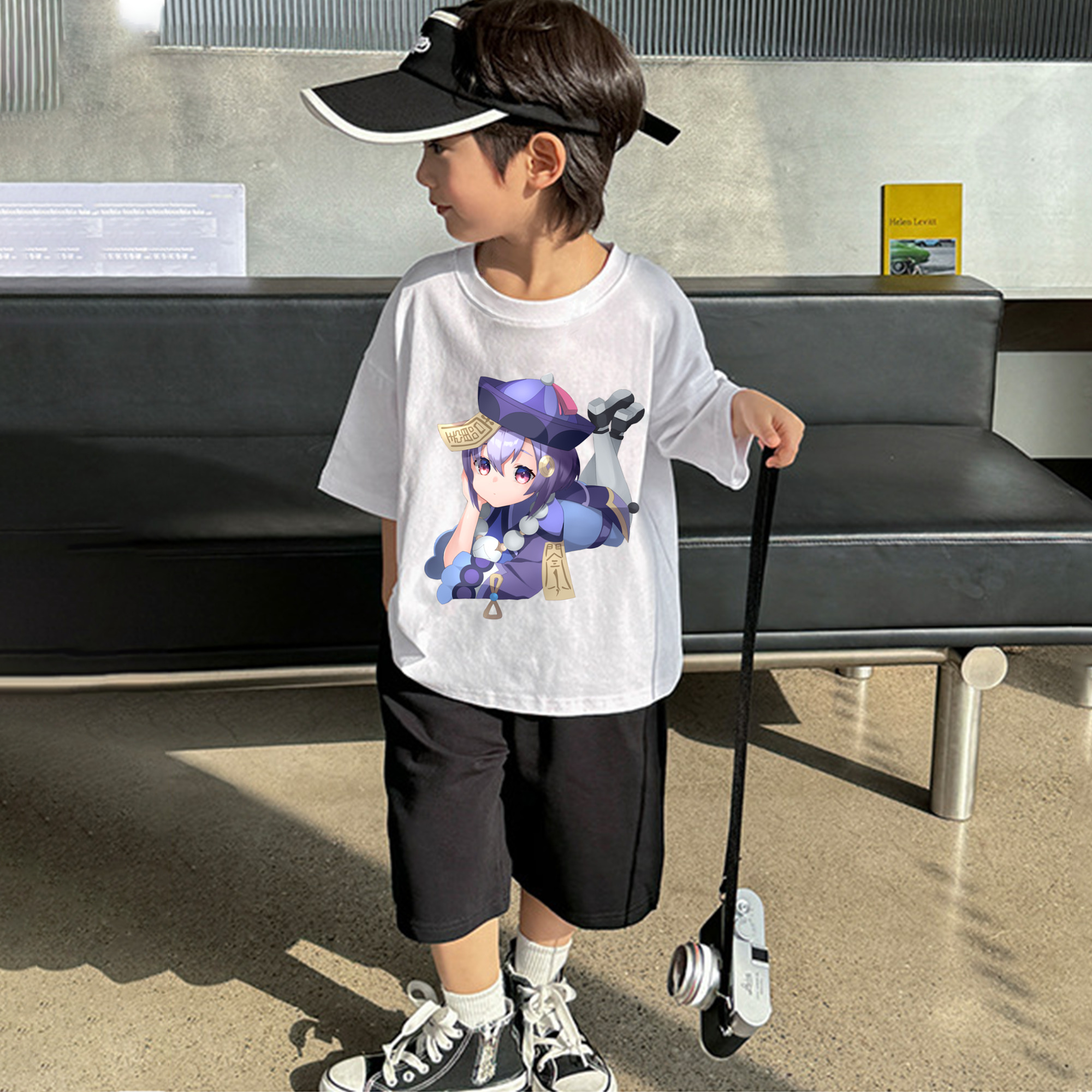 げんし神 七七 なな  genshin Nana 綿100％キッズTシャツ（フロントプリント）