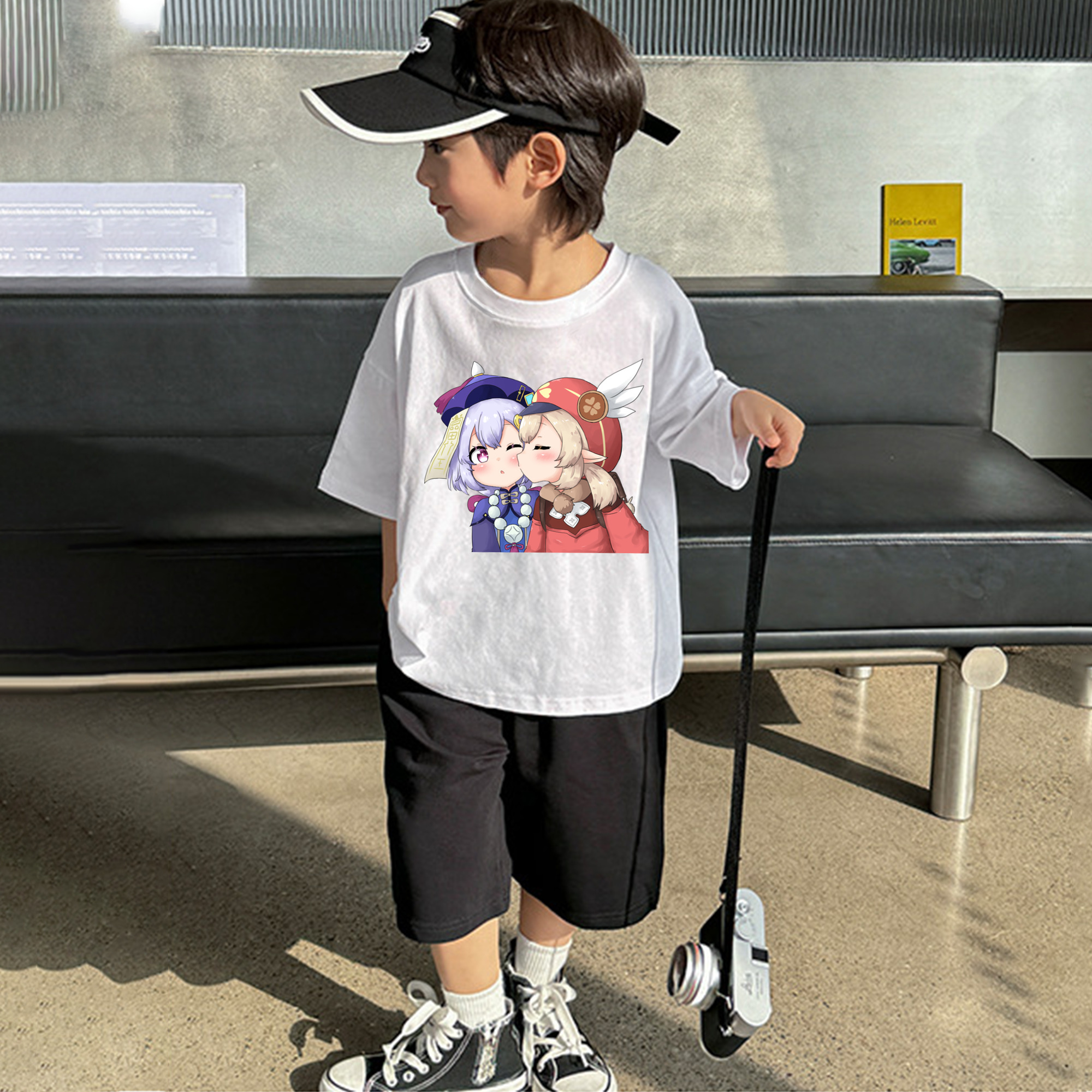 げんし神 七七 なな  genshin Nana 綿100％キッズTシャツ（フロントプリント）