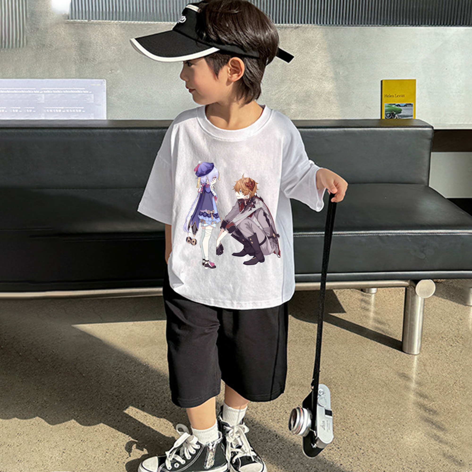 げんし神 七七 なな  genshin Nana 綿100％キッズTシャツ（フロントプリント）