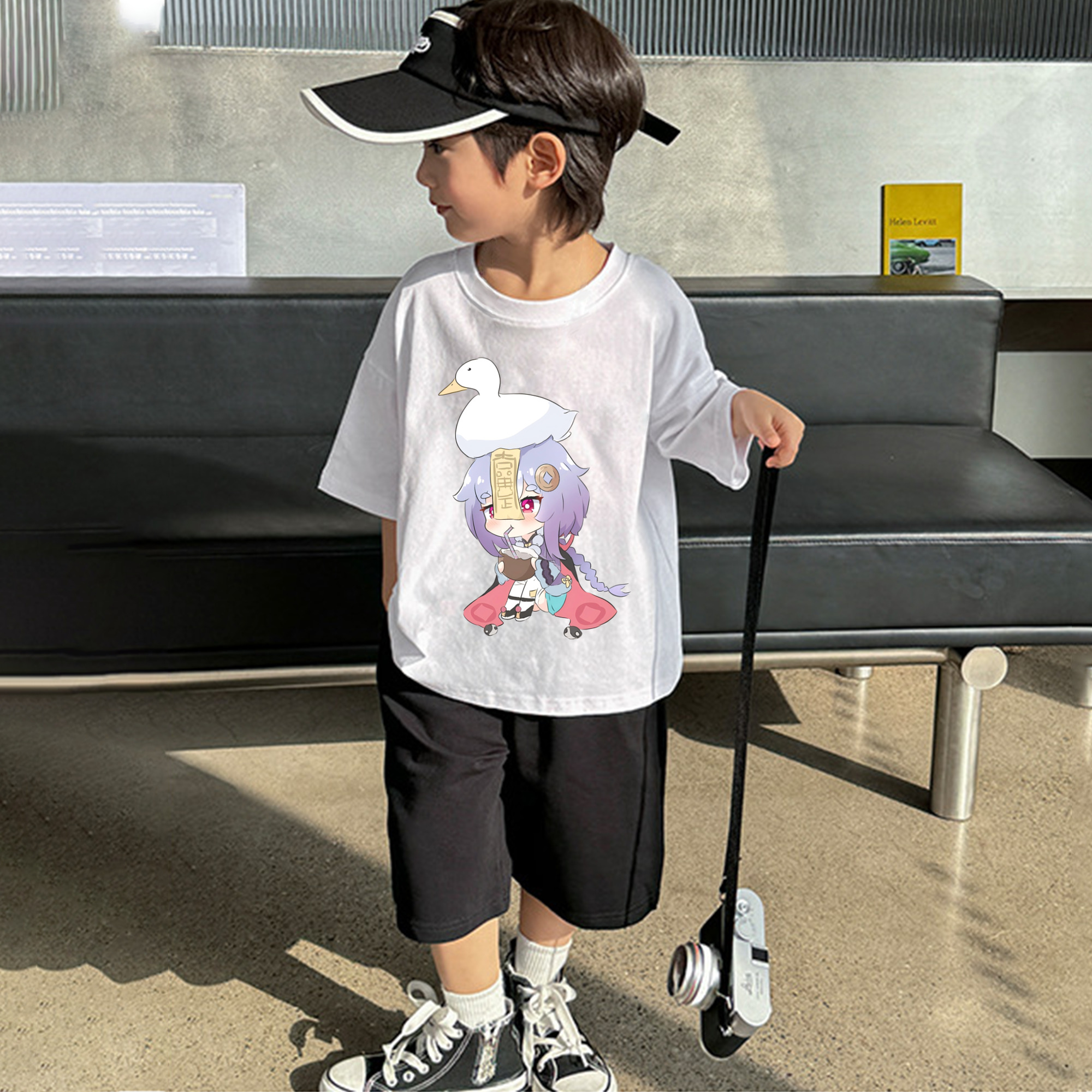 げんし神 七七 なな  genshin Nana 綿100％キッズTシャツ（フロントプリント）