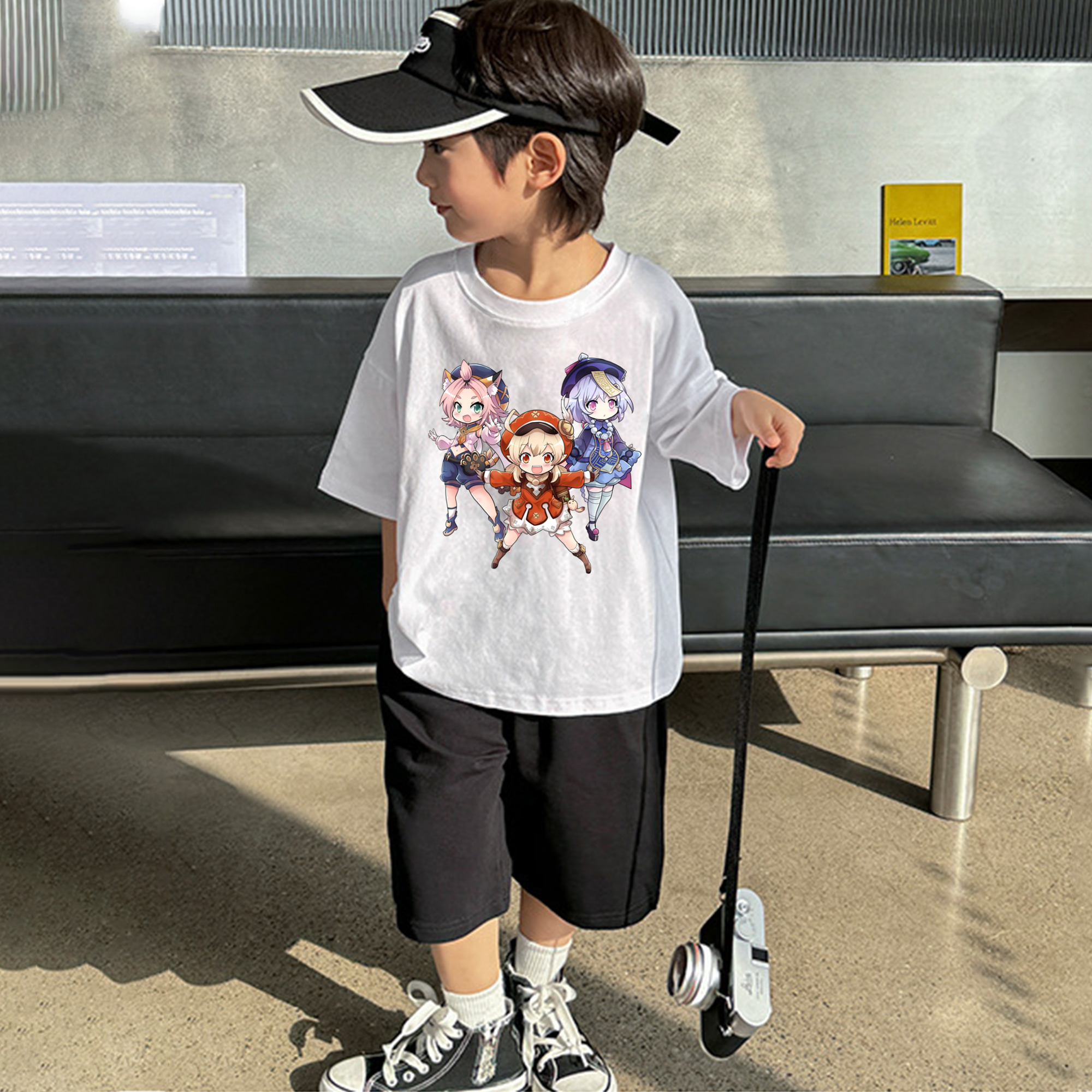 げんし神 七七 なな  genshin Nana 綿100％キッズTシャツ（フロントプリント）