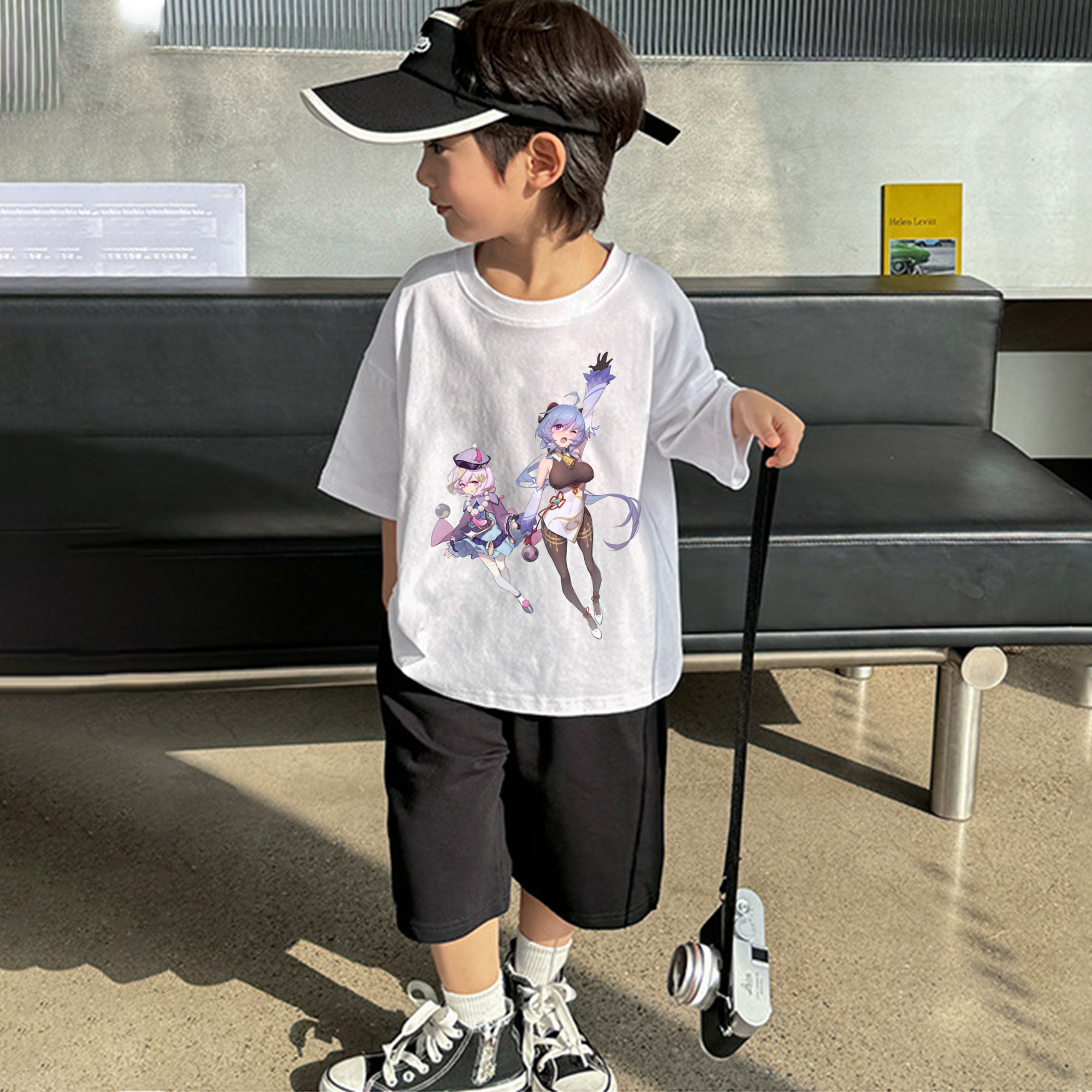 げんし神 七七 なな  genshin Nana 綿100％キッズTシャツ（フロントプリント）